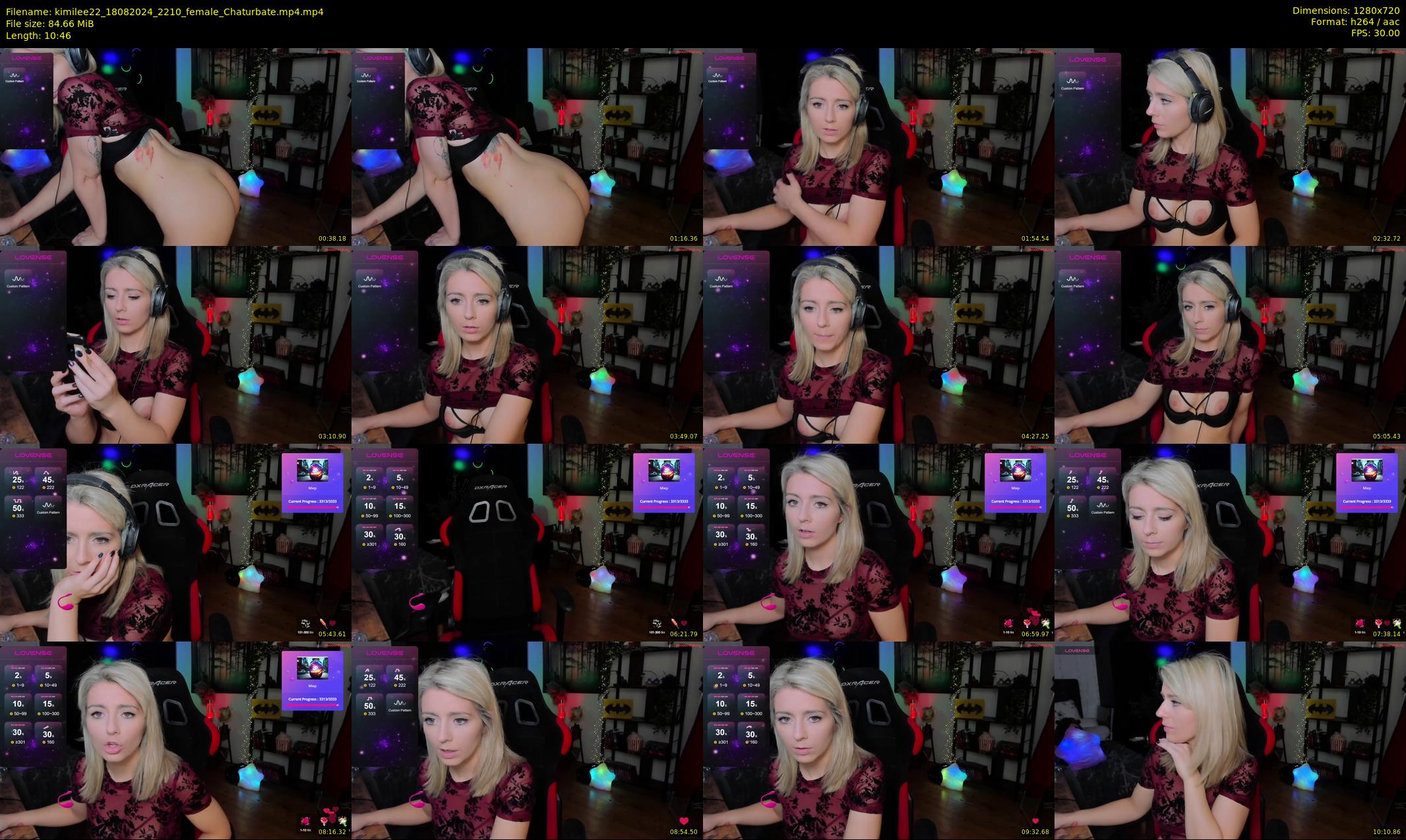 kimilee22 — 11 minute Chaturbate female cam show recording, 720p, Aug 18, 2024