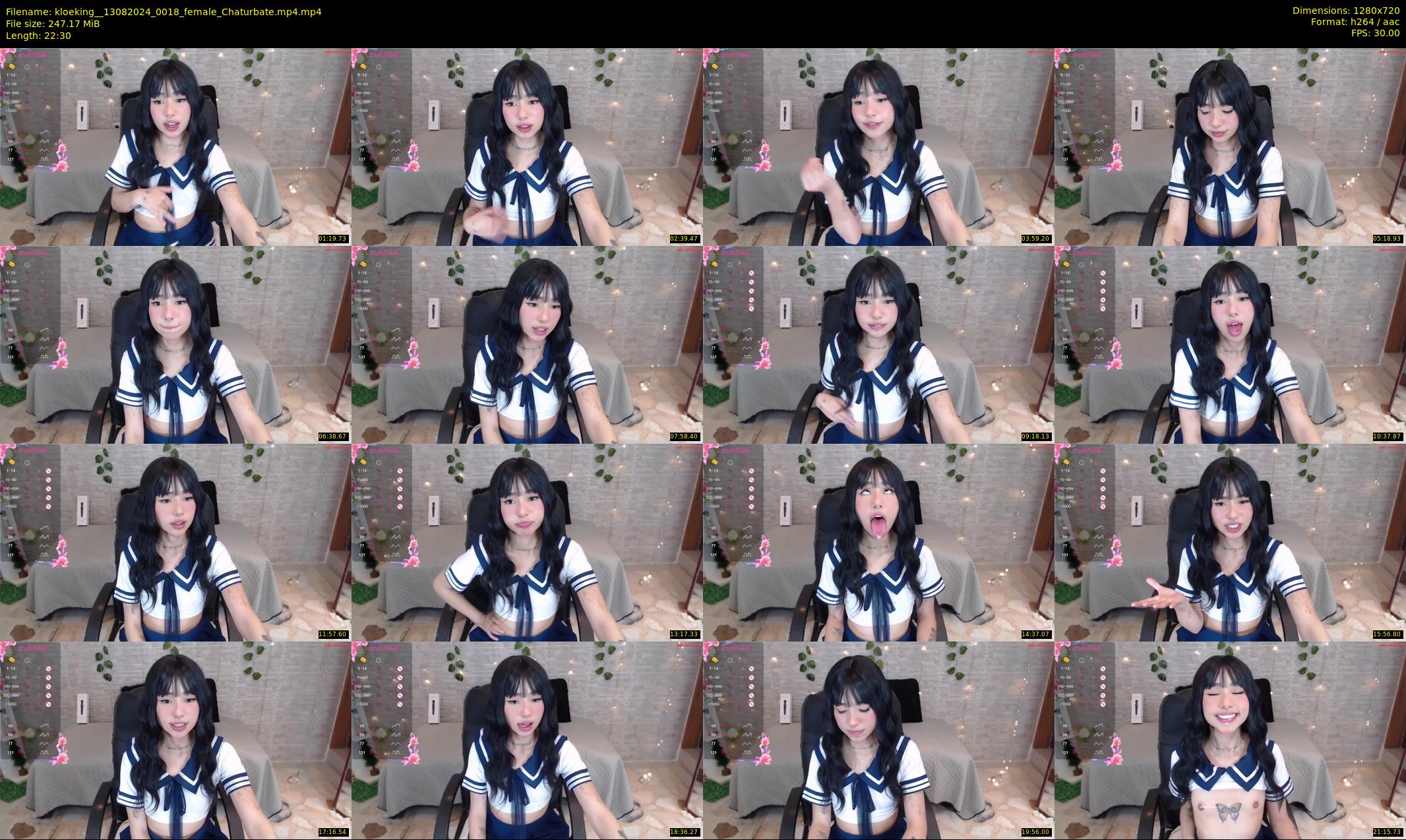 kloeking_ — 23 minute Chaturbate female cam show recording, 720p, Aug 13, 2024
