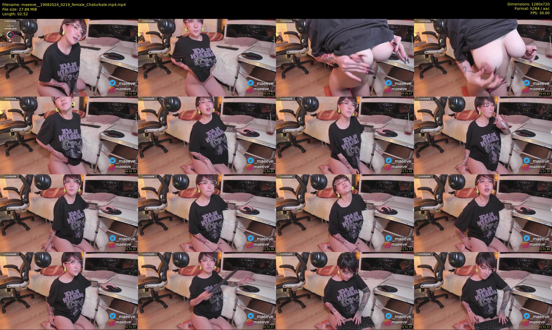 maeeve_ — 3 minute Chaturbate female cam show recording, 720p, Aug 19, 2024