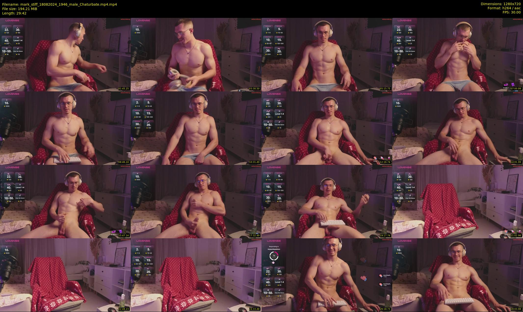 mark_stiff — 30 minute Chaturbate male cam show recording, 720p, Aug 18, 2024