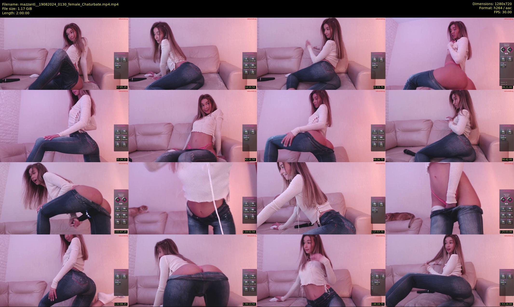 mazzanti_ — 120 minute Chaturbate female cam show recording, 720p, Aug 19, 2024