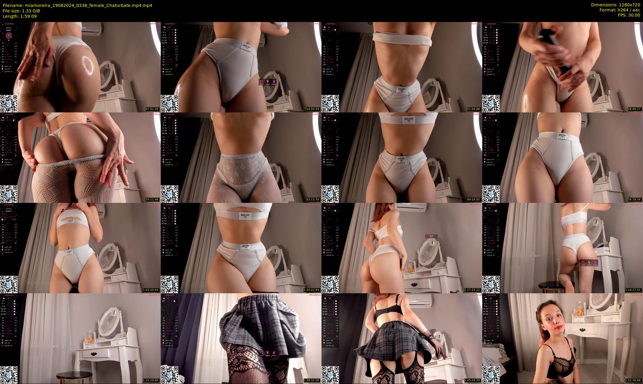 miamoreira — 120 minute Chaturbate female cam show recording, 720p, Aug 19, 2024
