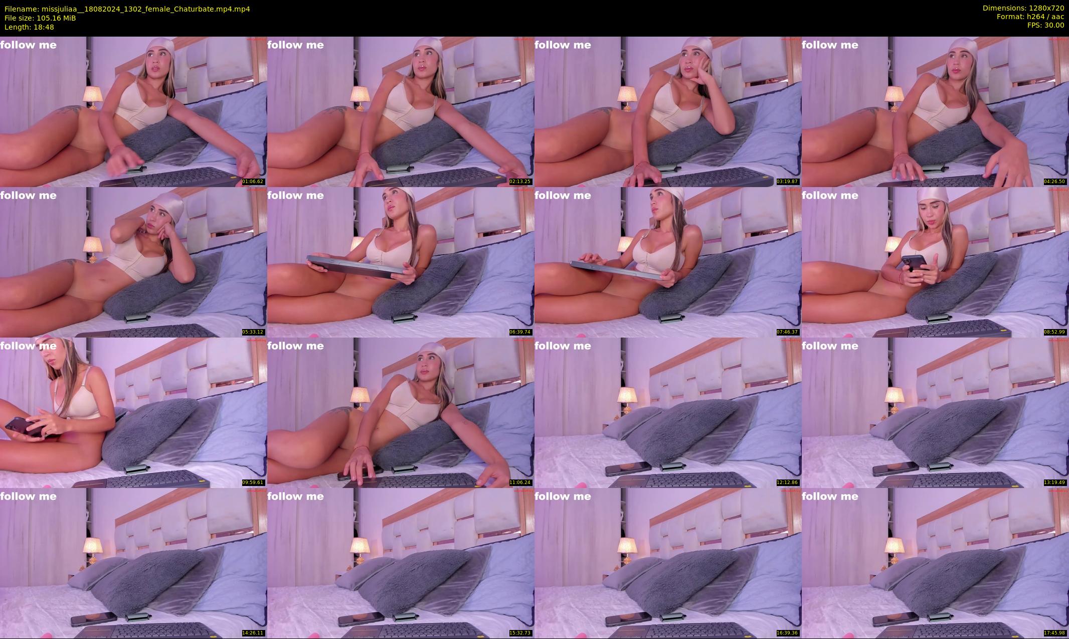 missjuliaa_ — 19 minute Chaturbate female cam show recording, 720p, Aug 18, 2024