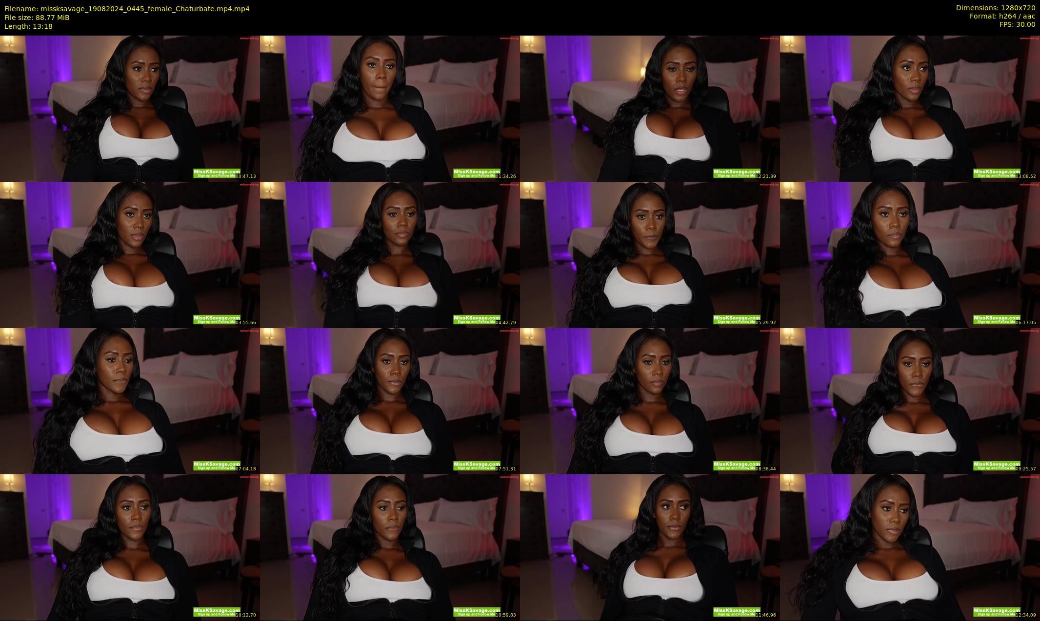 missksavage — 14 minute Chaturbate female cam show recording, 720p, Aug 19, 2024