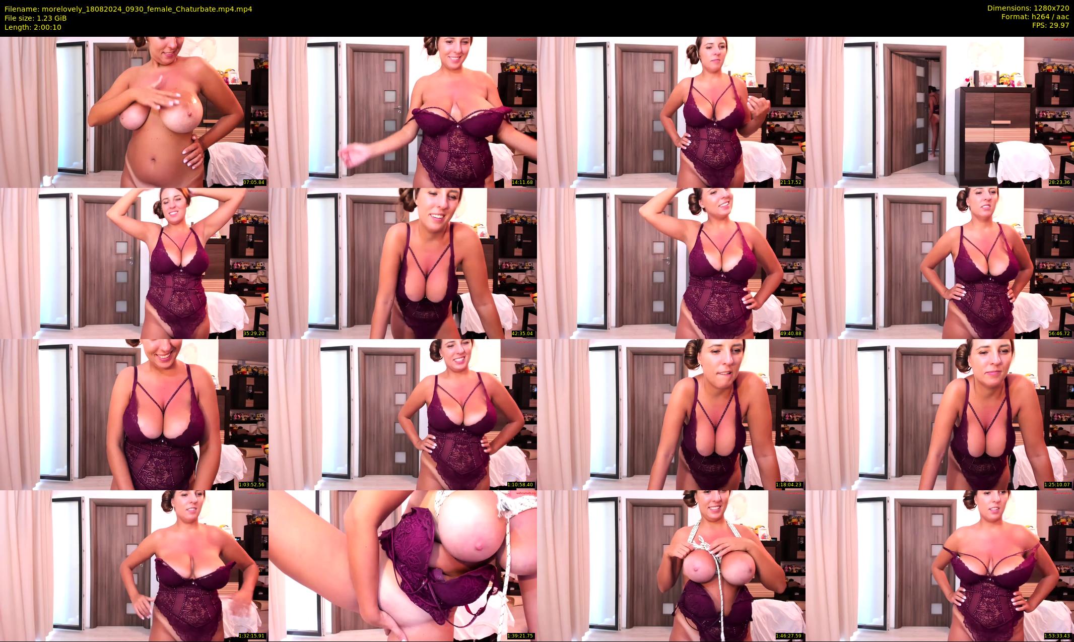 morelovely — 121 minute Chaturbate female cam show recording, 720p, Aug 18, 2024