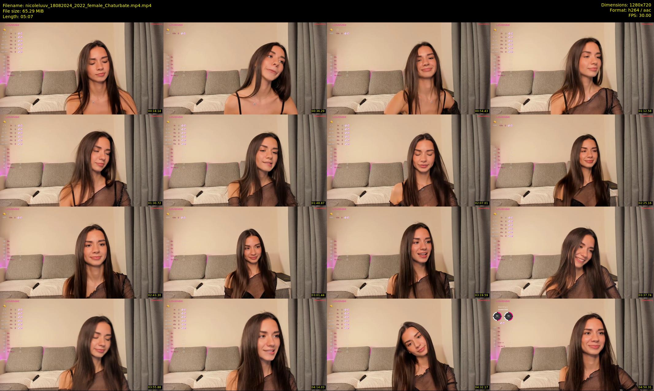 nicoleluuv — 6 minute Chaturbate female cam show recording, 720p, Aug 18, 2024
