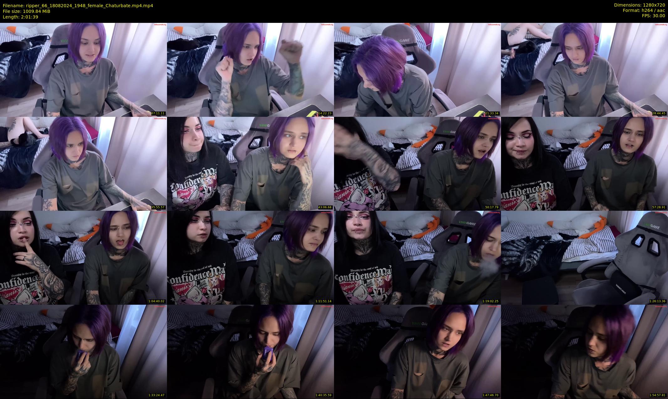 ripper_66 — 122 minute Chaturbate female cam show recording, 720p, Aug 18, 2024