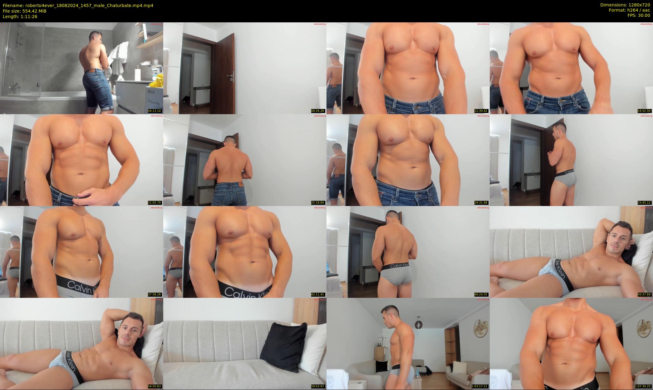 roberto4ever — 72 minute Chaturbate male cam show recording, 720p, Aug 18, 2024