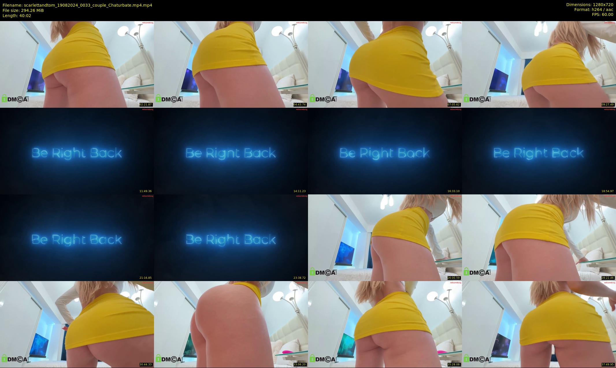 scarlettandtom — 41 minute Chaturbate couple cam show recording, 720p, Aug 19, 2024