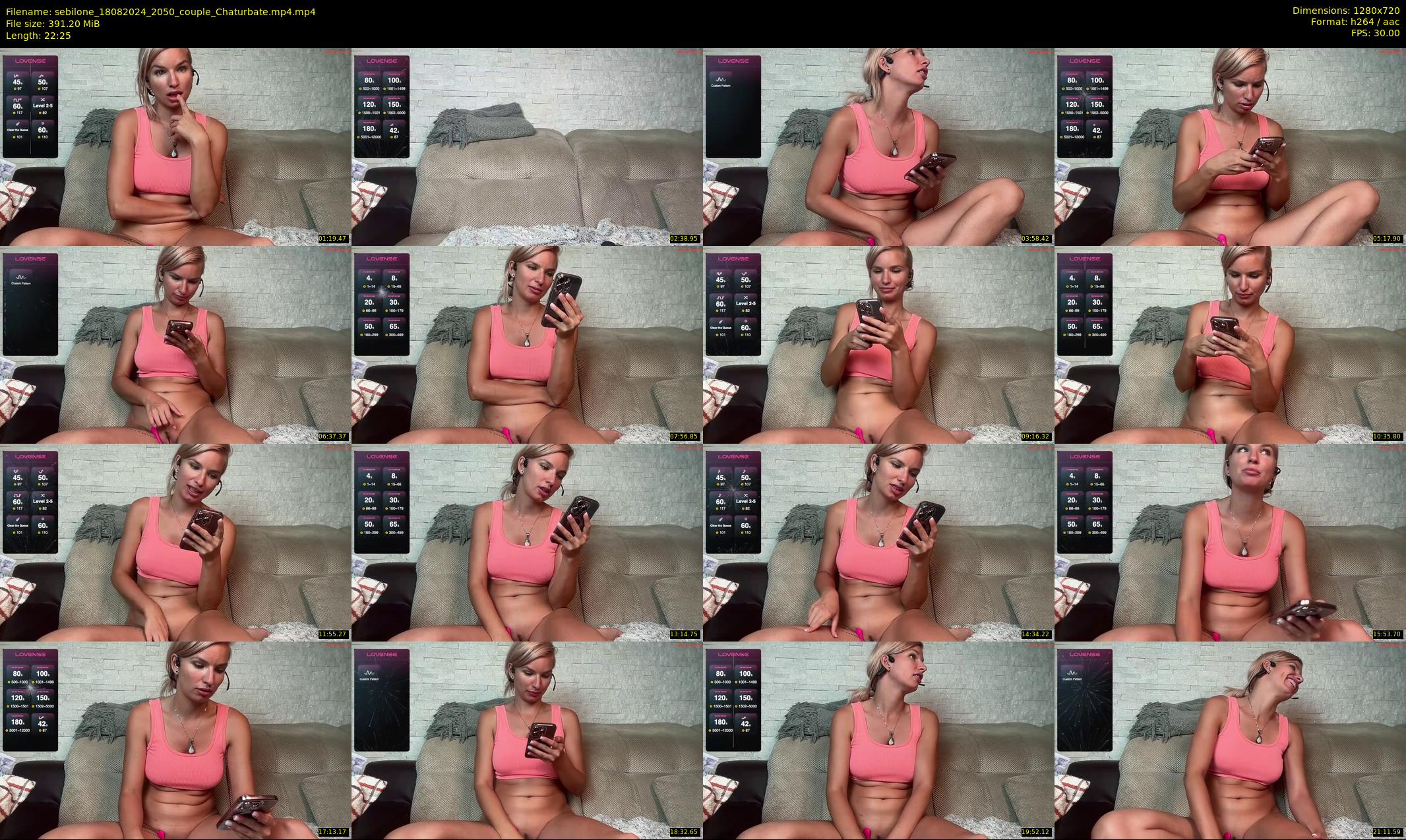 sebilone — 23 minute Chaturbate couple cam show recording, 720p, Aug 18, 2024