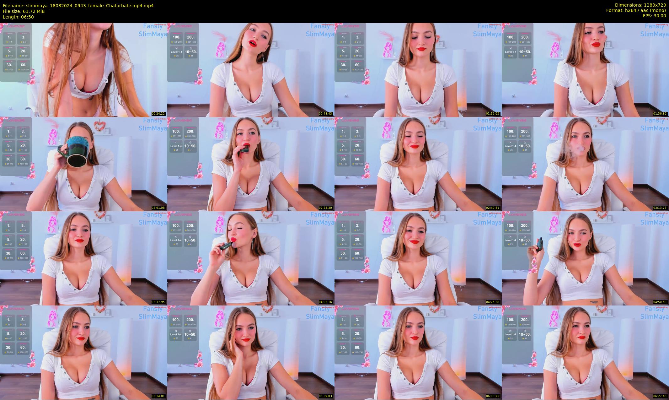 slimmaya — 7 minute Chaturbate female cam show recording, 720p, Aug 18, 2024