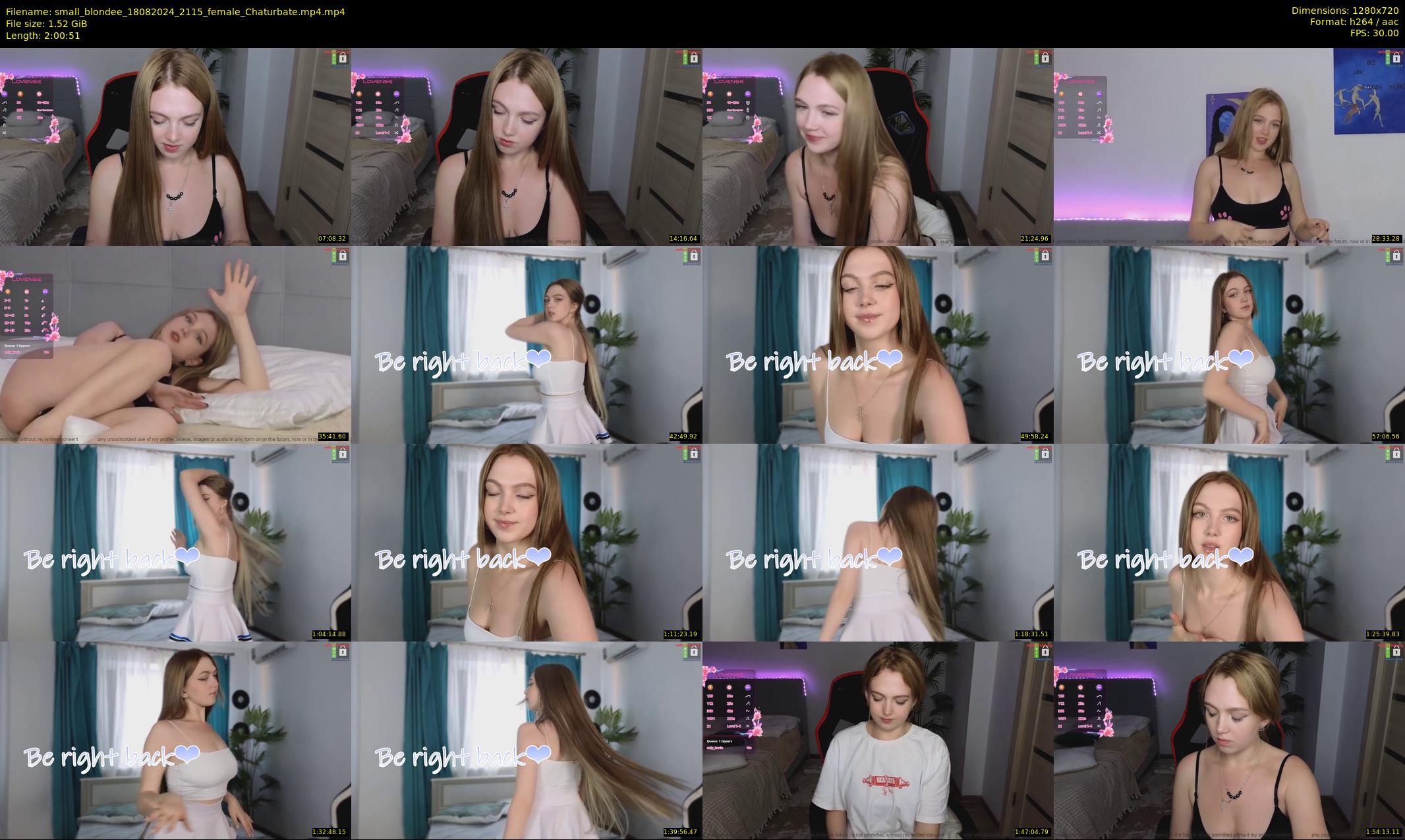 small_blondee — 121 minute Chaturbate female cam show recording, 720p, Aug 18, 2024
