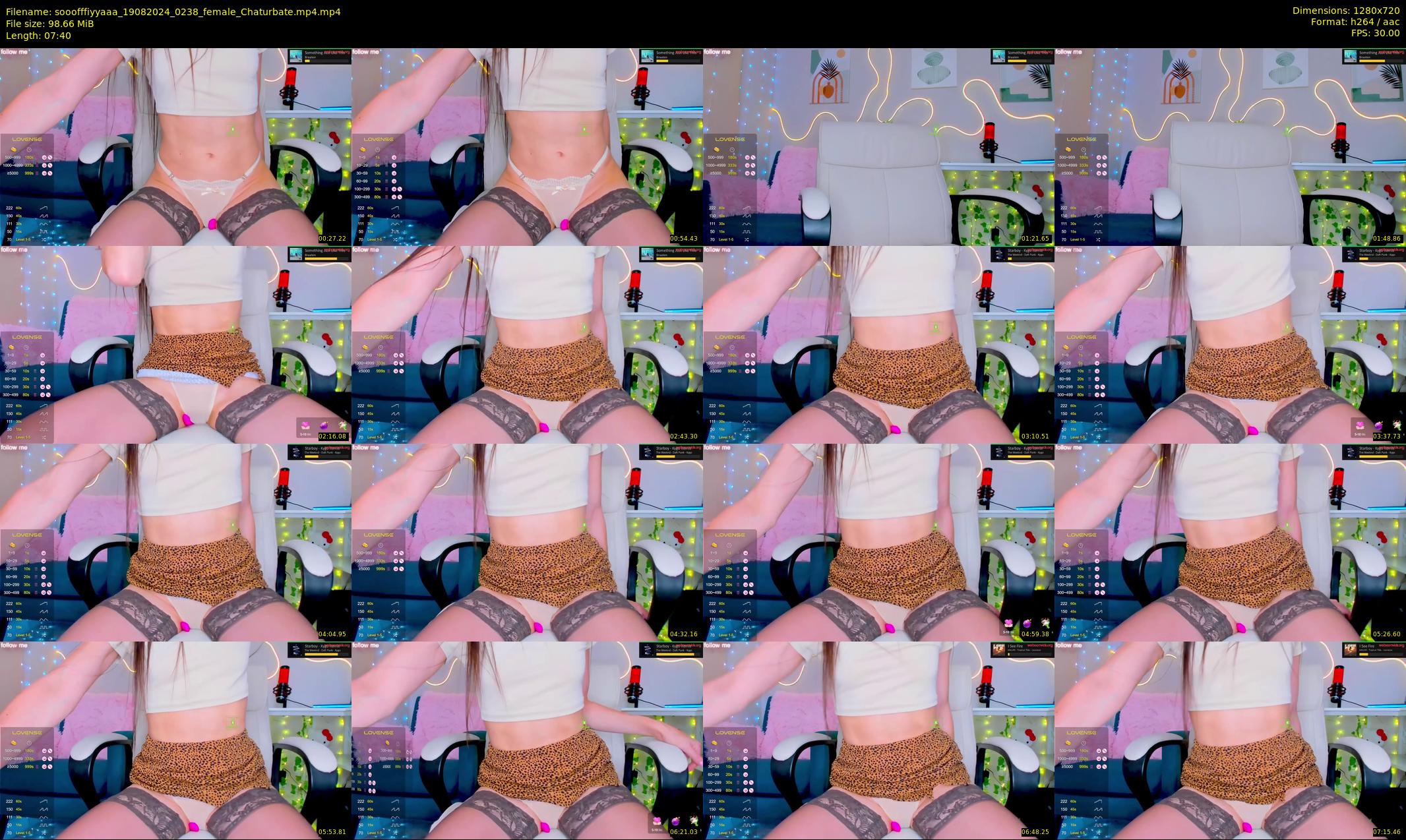 sooofffiyyaaa — 8 minute Chaturbate female cam show recording, 720p, Aug 19, 2024