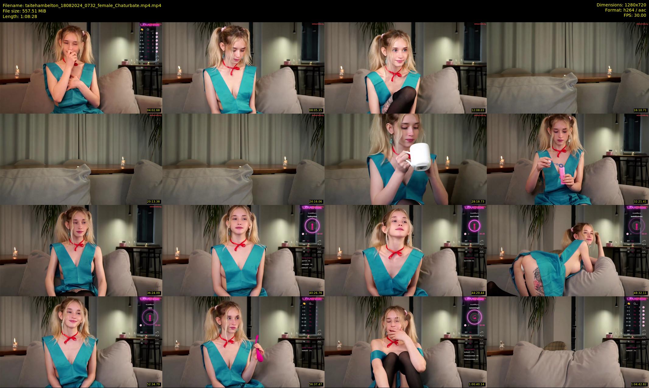taitehambelton — 69 minute Chaturbate female cam show recording, 720p, Aug 18, 2024
