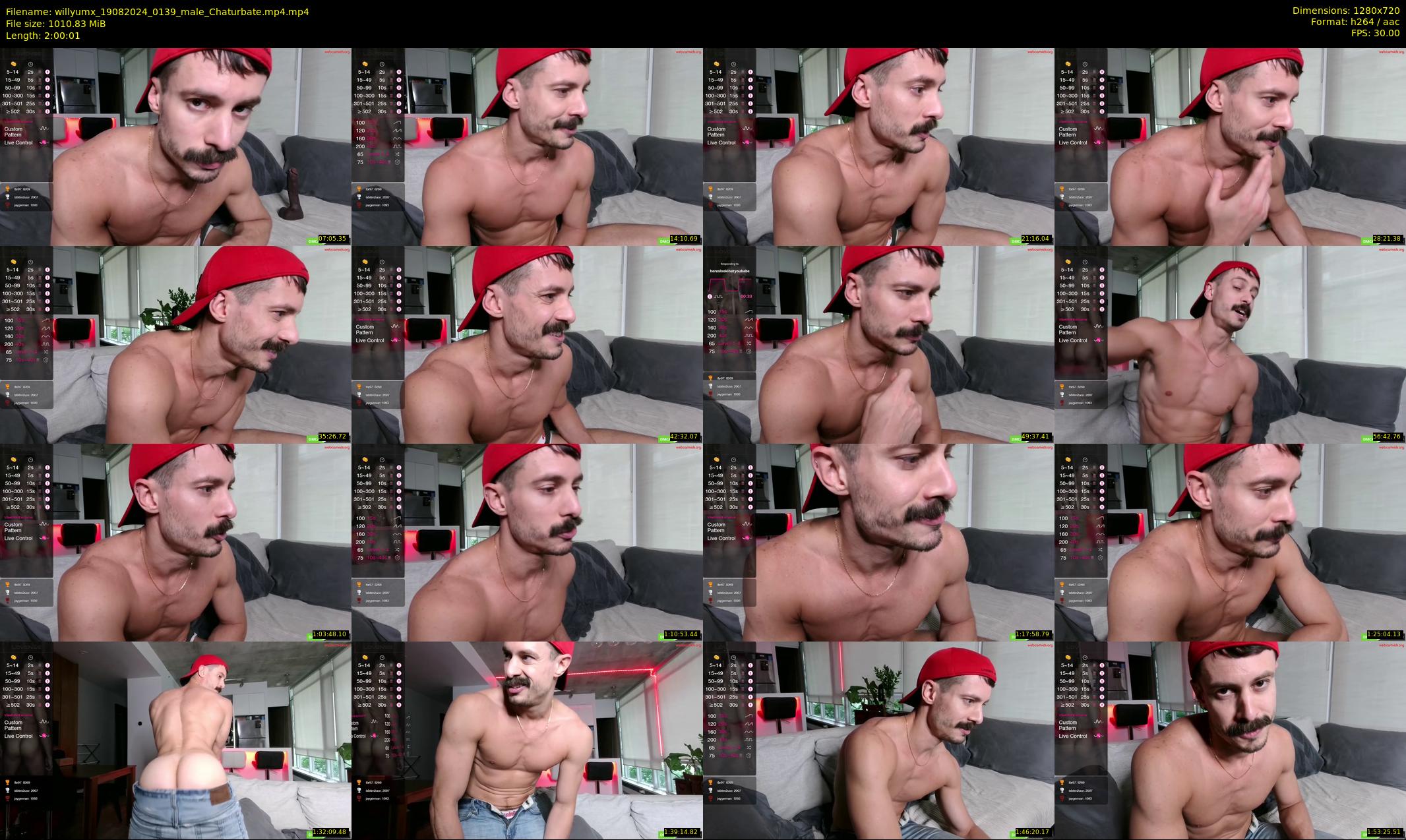 willyumx — 121 minute Chaturbate male cam show recording, 720p, Aug 19, 2024