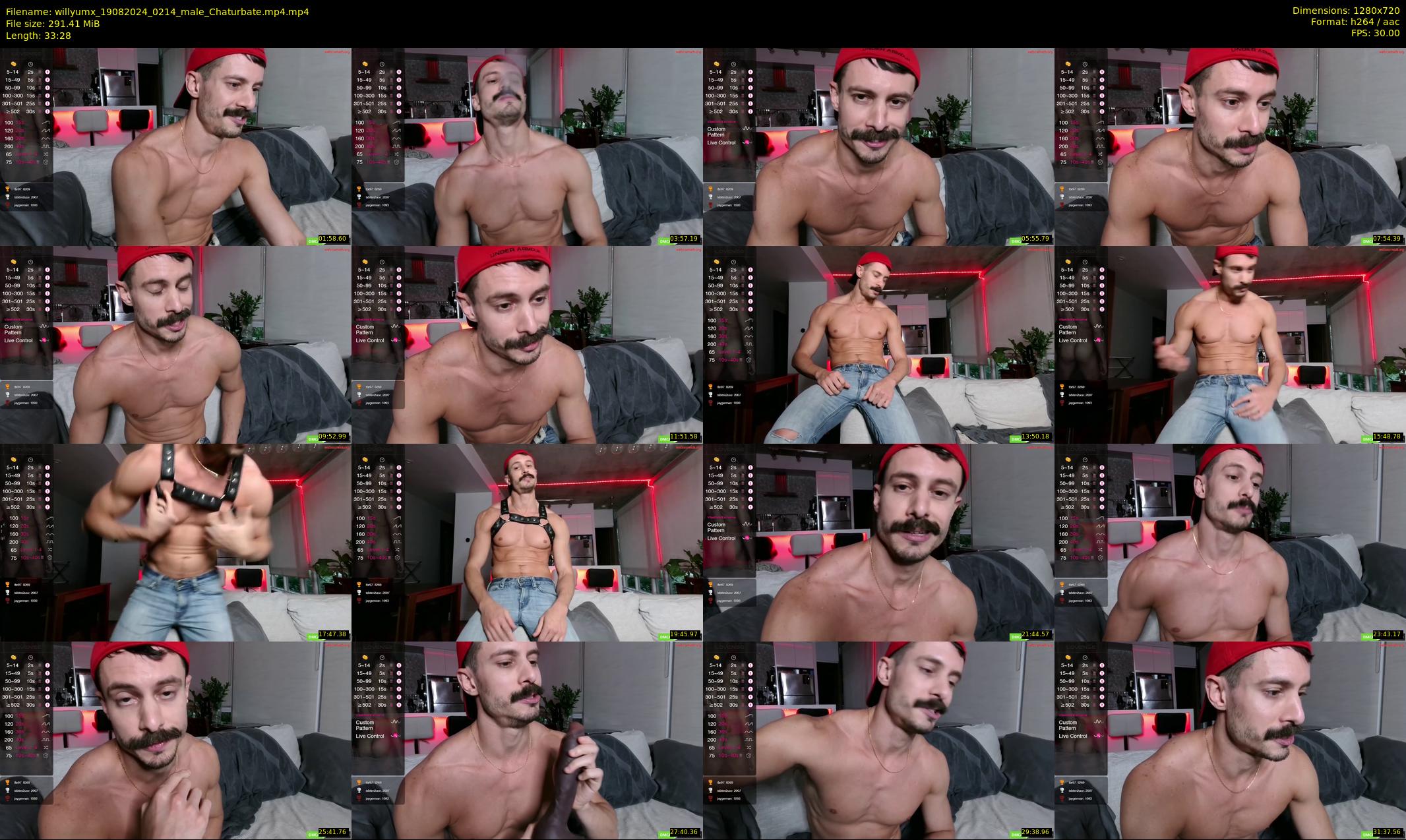 willyumx — 34 minute Chaturbate male cam show recording, 720p, Aug 19, 2024