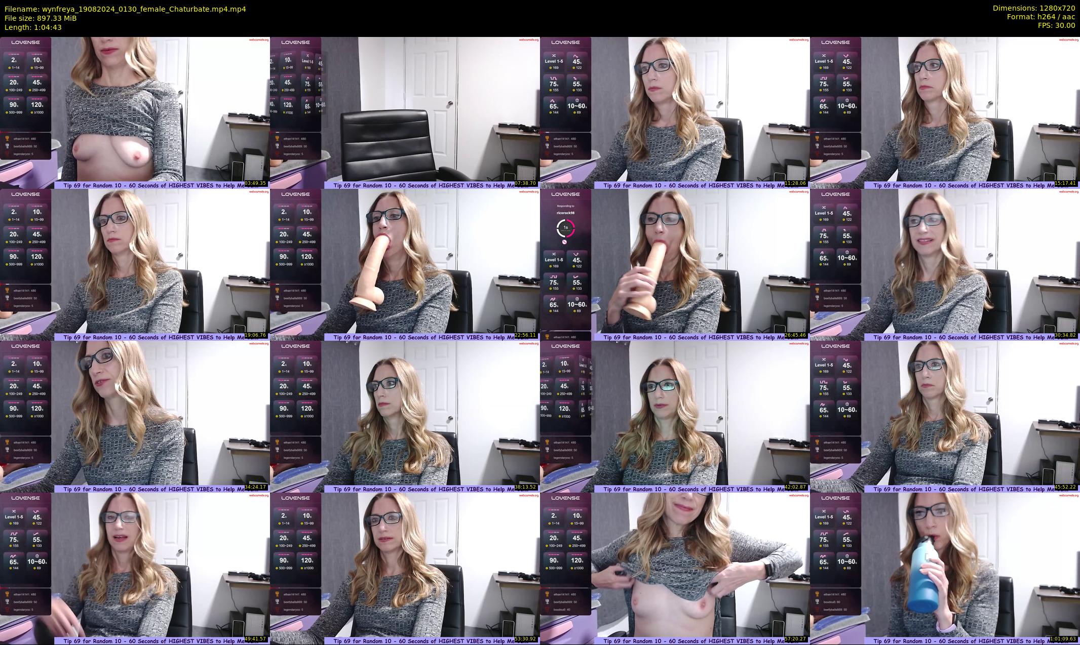 wynfreya — 65 minute Chaturbate female cam show recording, 720p, Aug 19, 2024