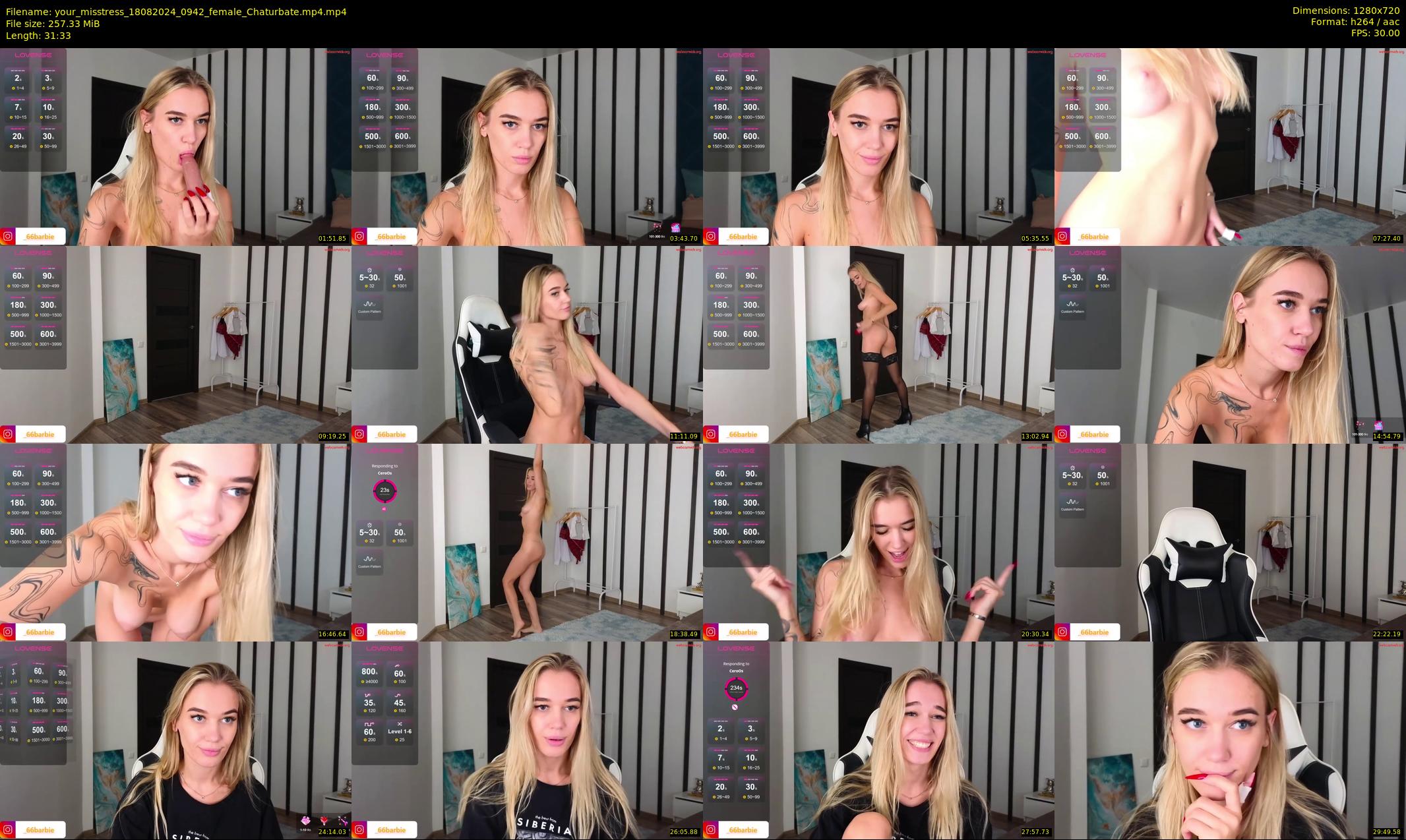your_misstress — 32 minute Chaturbate female cam show recording, 720p, Aug 18, 2024