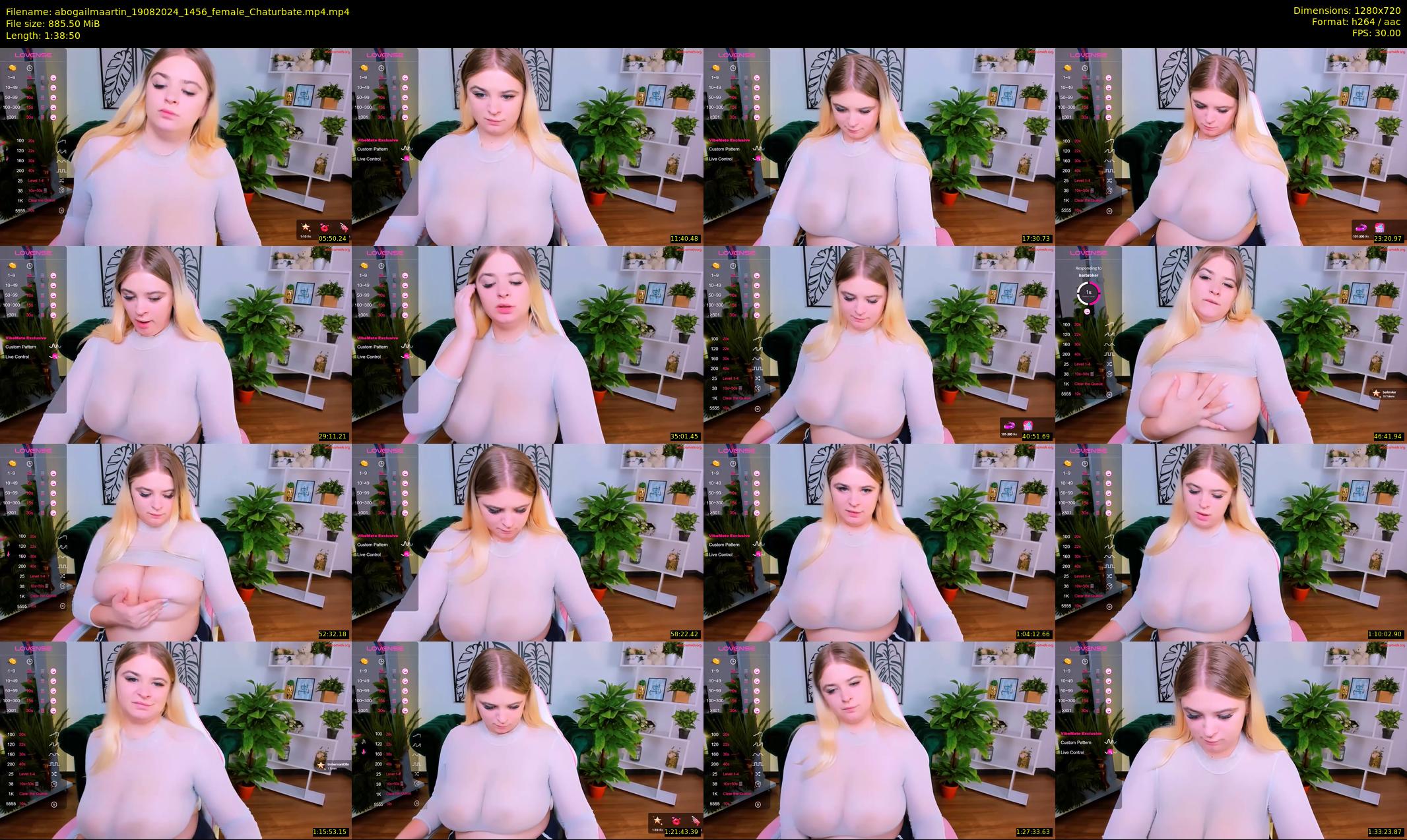 abogailmaartin — 99 minute Chaturbate female cam show recording, 720p, Aug 19, 2024