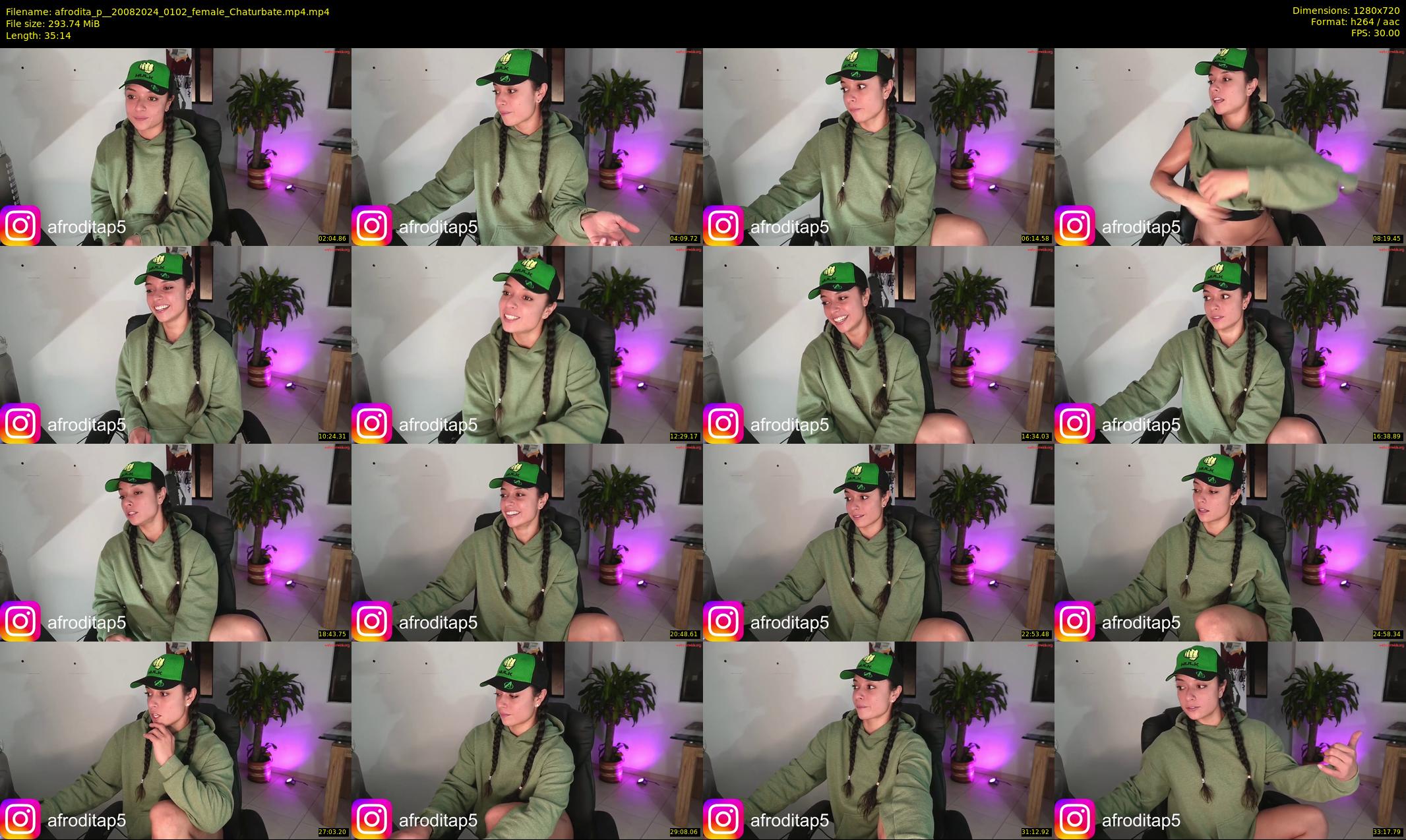 afrodita_p_ — 36 minute Chaturbate female cam show recording, 720p, Aug 20, 2024
