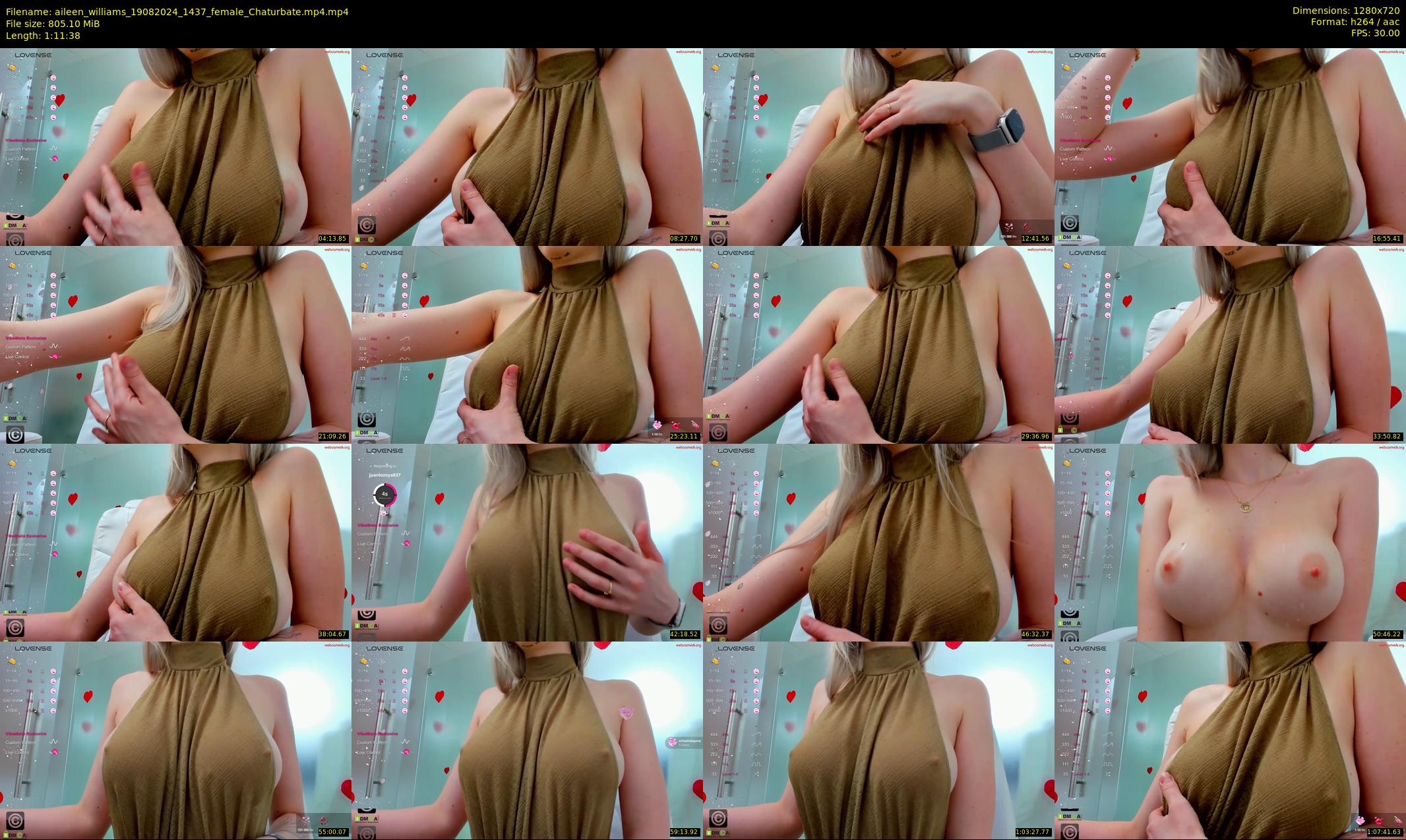aileen_williams — 72 minute Chaturbate female cam show recording, 720p, Aug 19, 2024