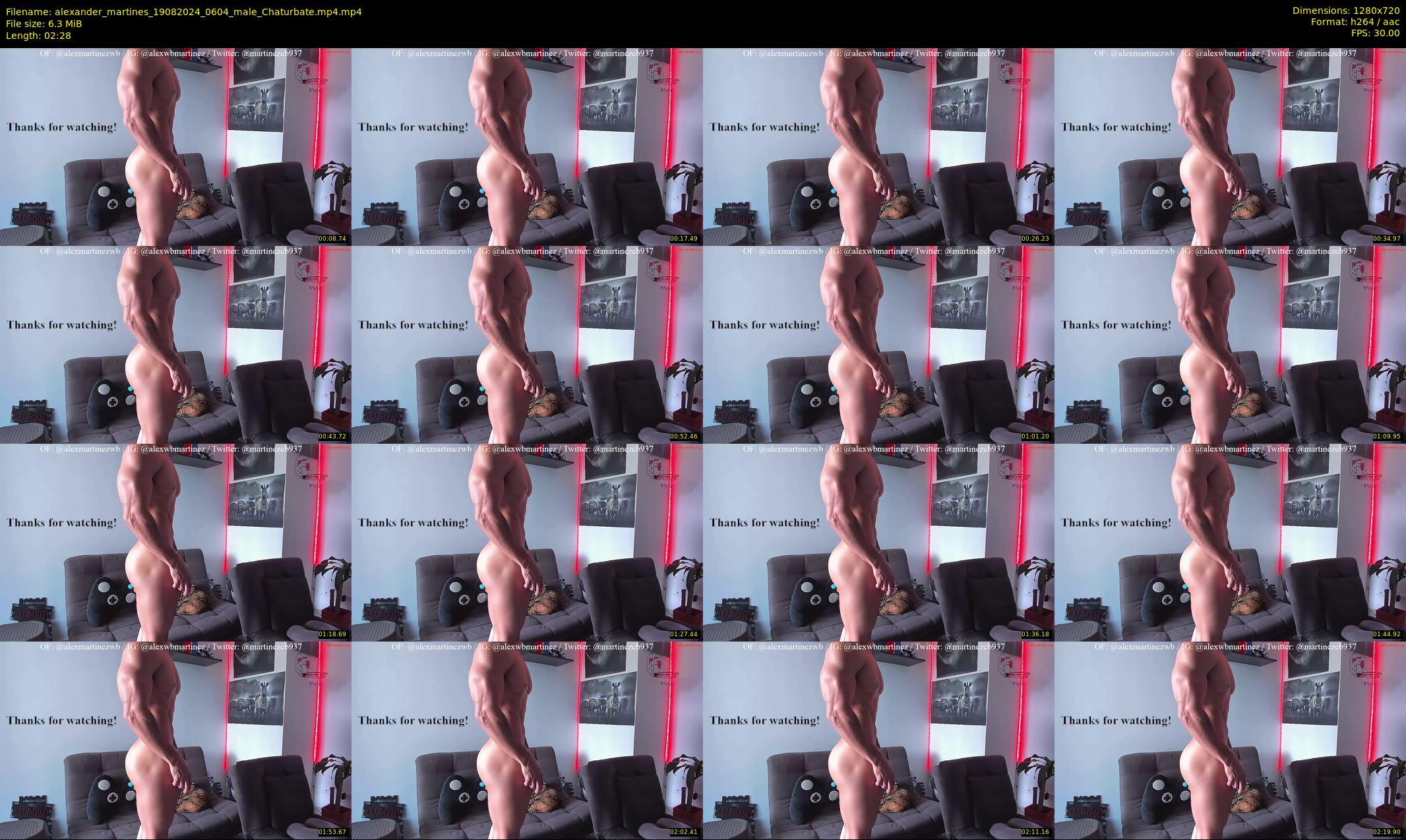 alexander_martines — 3 minute Chaturbate male cam show recording, 720p, Aug 19, 2024