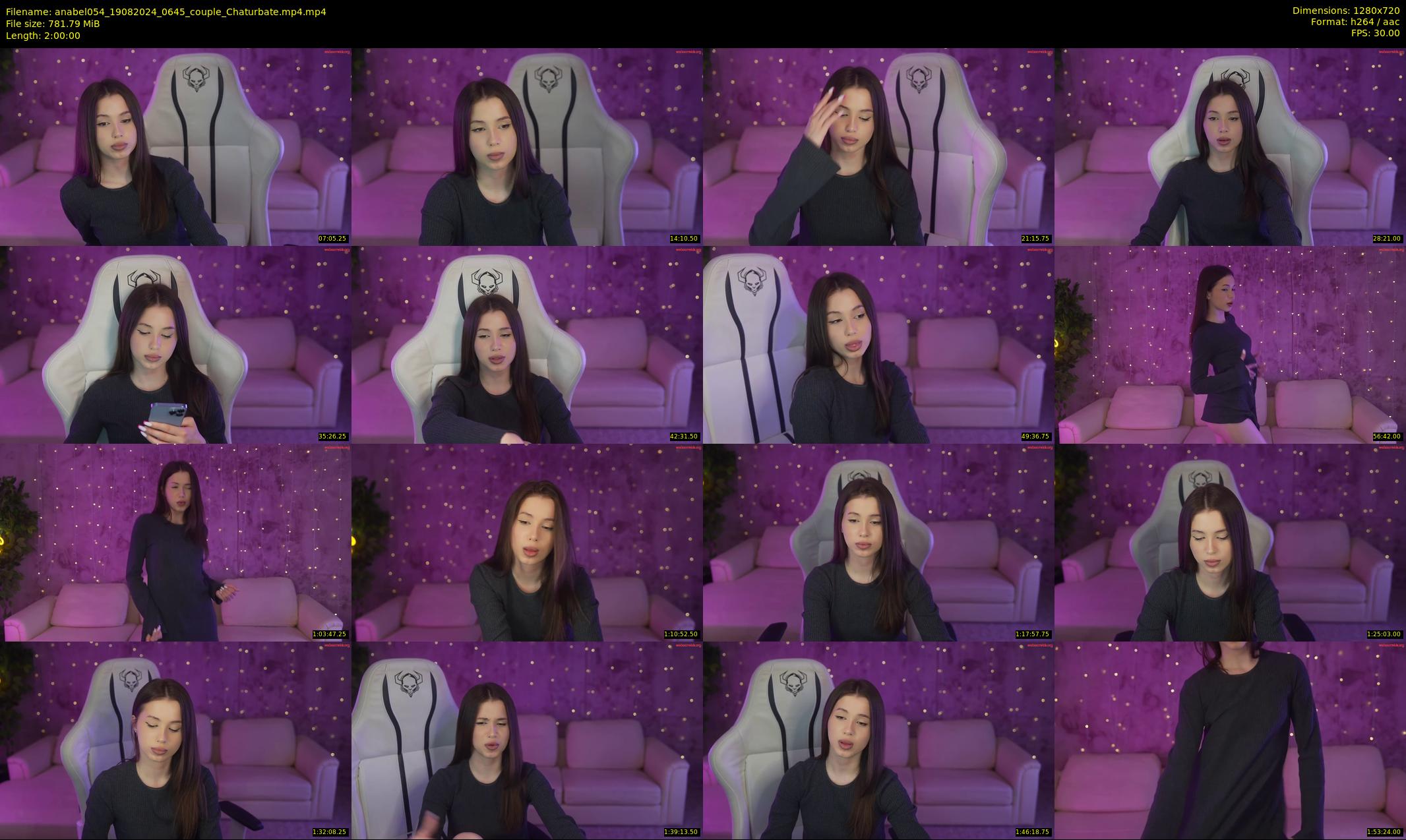 anabel054 — 120 minute Chaturbate female cam show recording, 720p, Aug 19, 2024