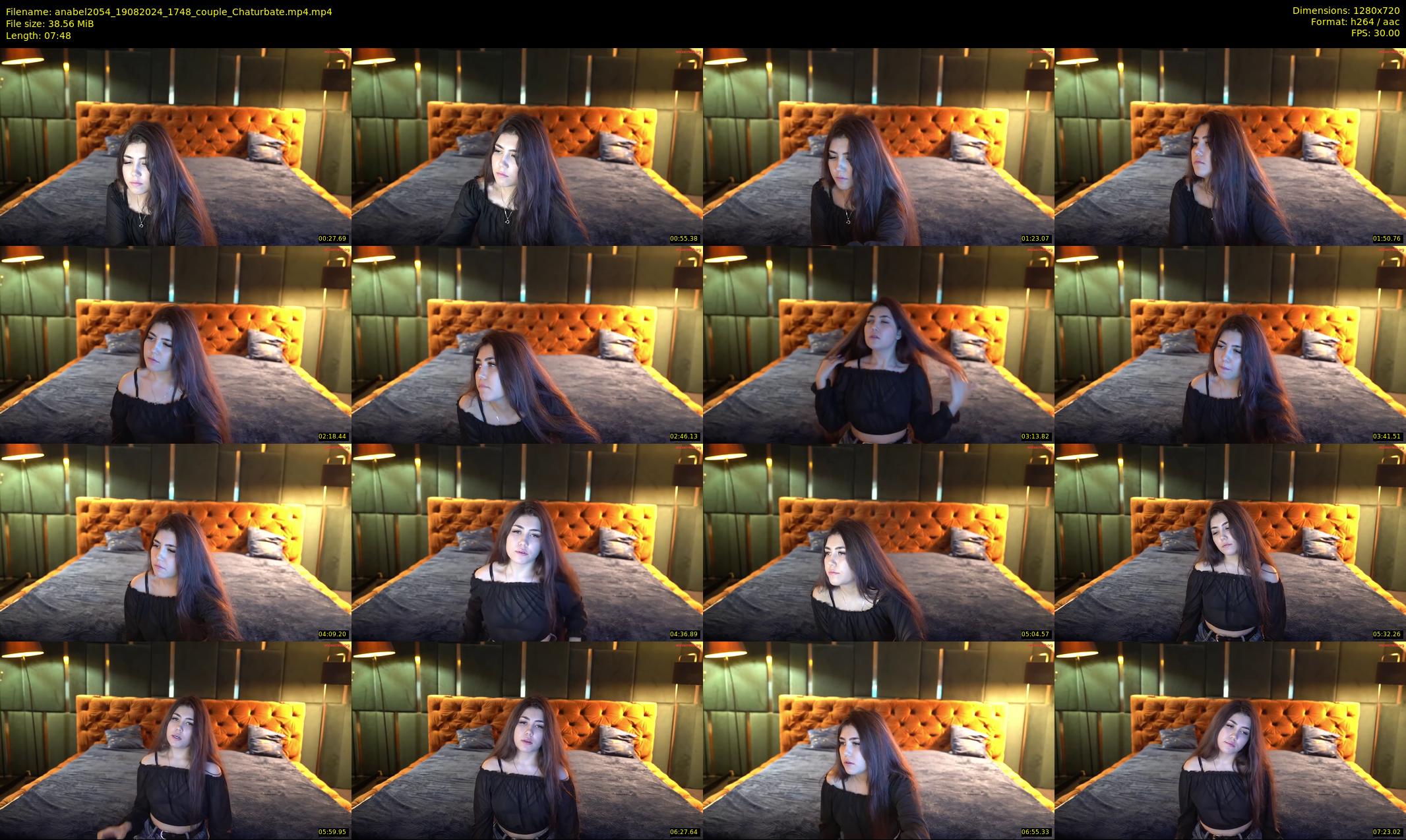 anabel2054 — 8 minute Chaturbate female cam show recording, 720p, Aug 19, 2024