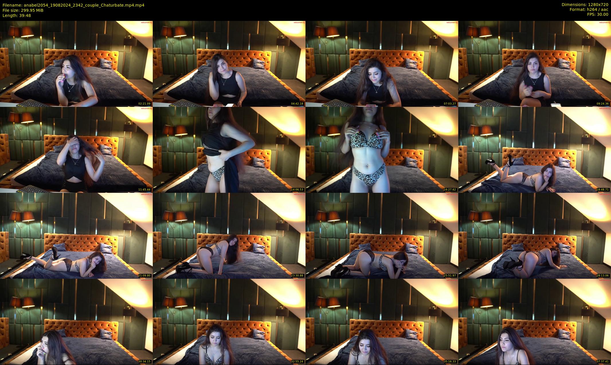 anabel2054 — 40 minute Chaturbate female cam show recording, 720p, Aug 19, 2024