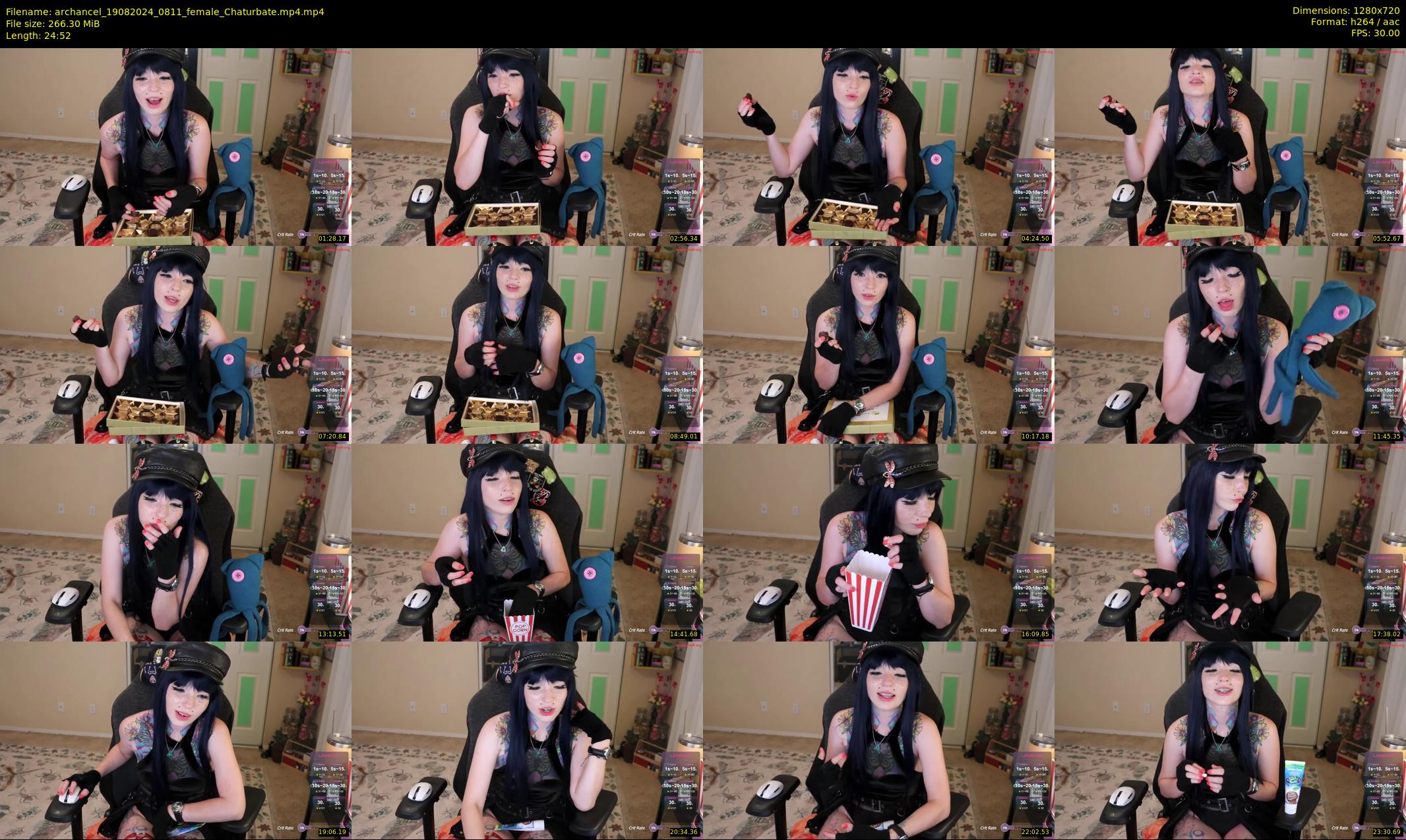 archancel — 25 minute Chaturbate female cam show recording, 720p, Aug 19, 2024