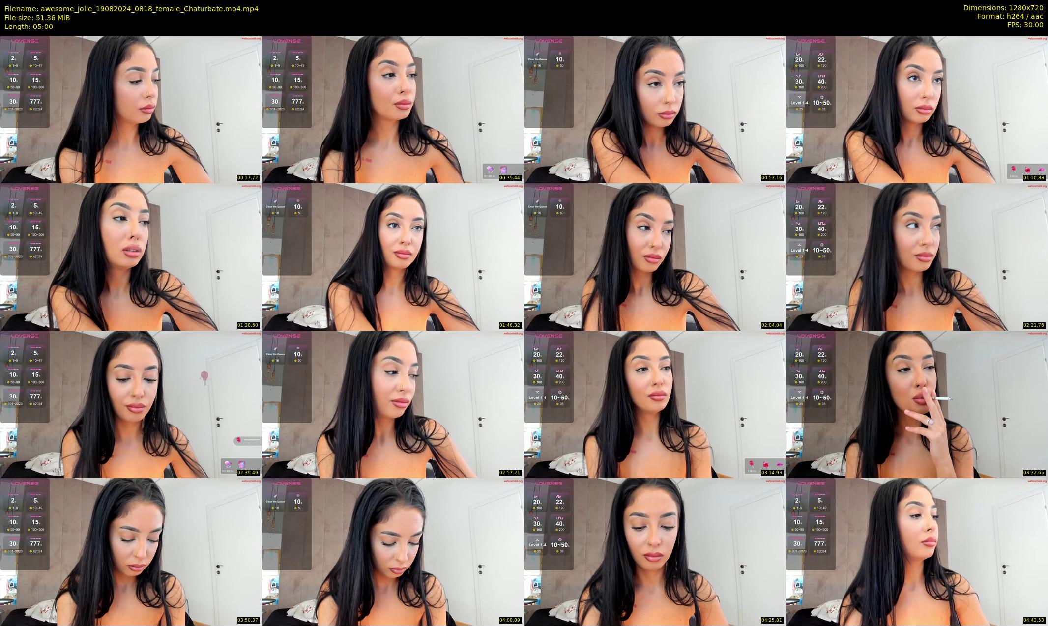 awesome_jolie — 5 minute Chaturbate female cam show recording, 720p, Aug 19, 2024
