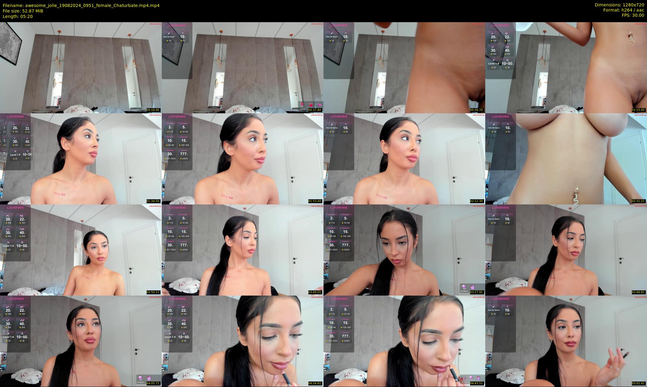 awesome_jolie — 6 minute Chaturbate female cam show recording, 720p, Aug 19, 2024