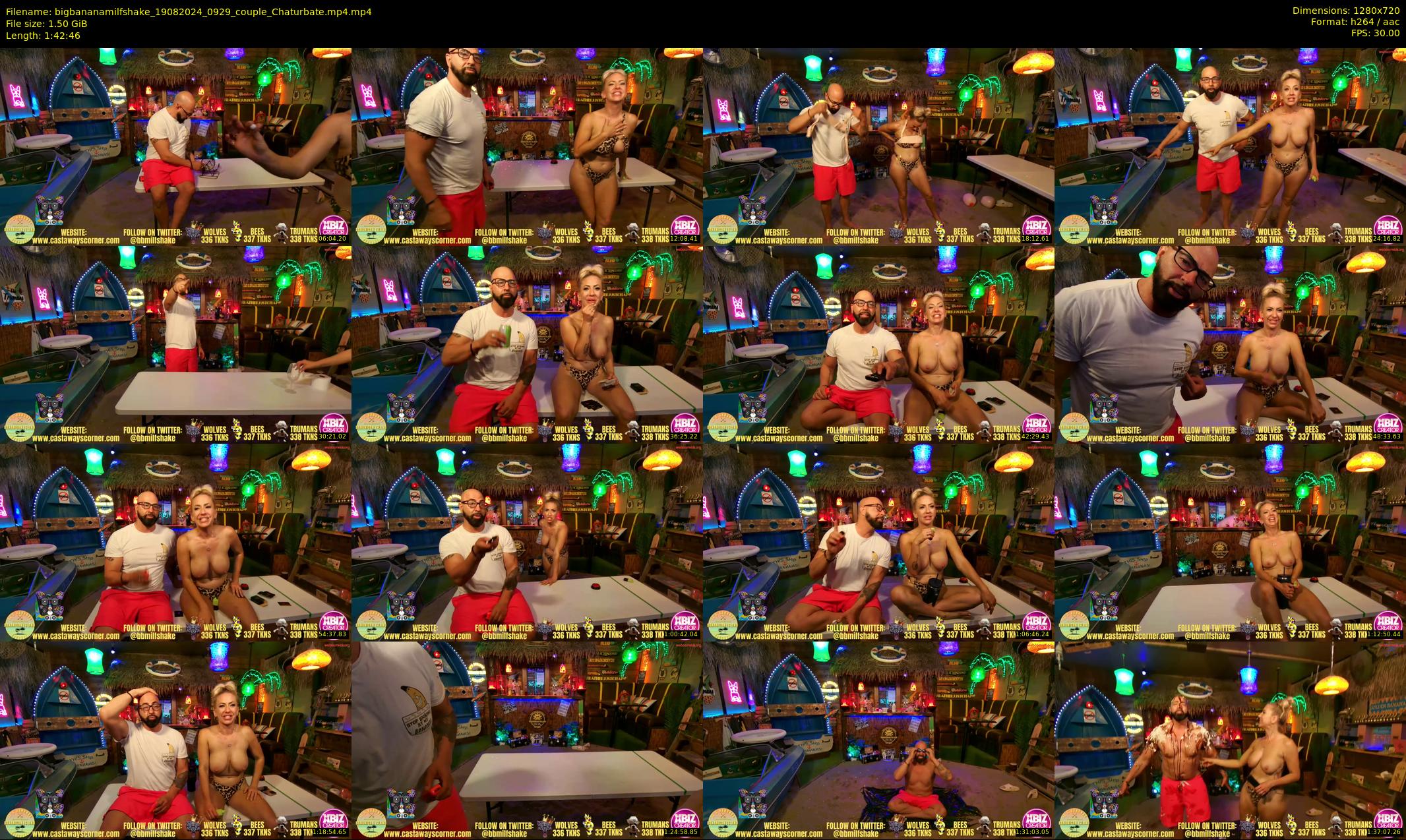 bigbananamilfshake — 103 minute Chaturbate couple cam show recording, 720p, Aug 19, 2024
