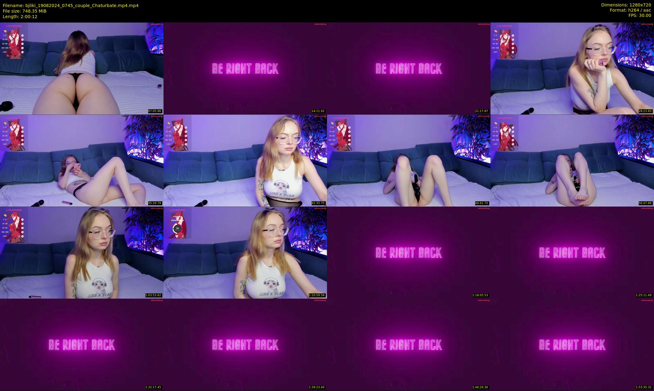 bjliki — 121 minute Chaturbate couple cam show recording, 720p, Aug 19, 2024