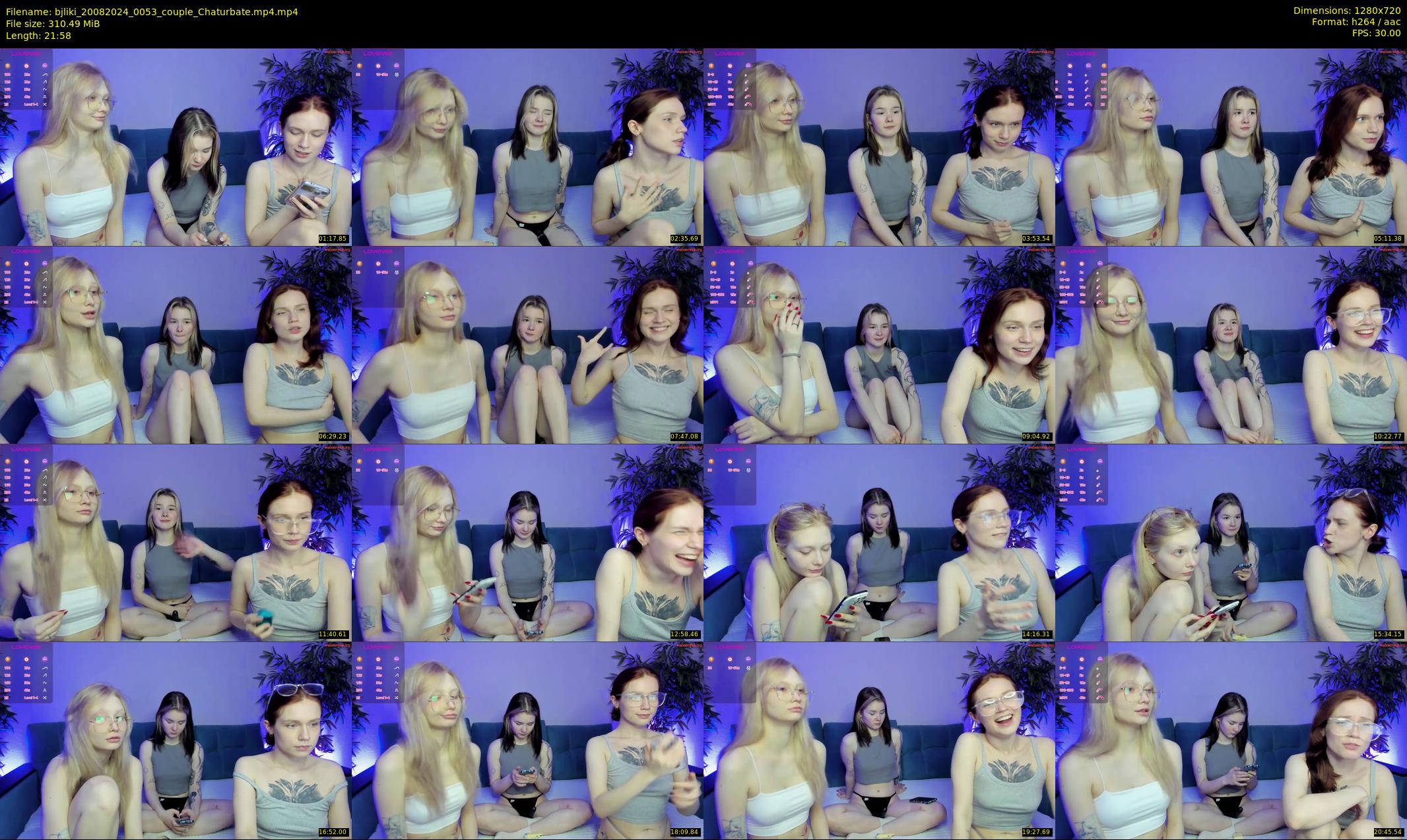 bjliki — 22 minute Chaturbate couple cam show recording, 720p, Aug 20, 2024