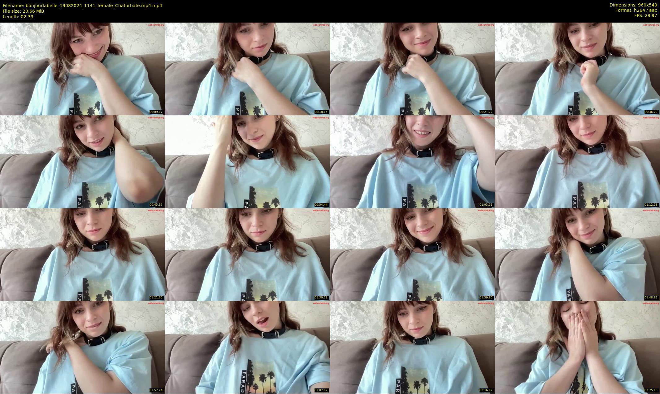 bonjourlabelle — 3 minute Chaturbate female cam show recording, 480p, Aug 19, 2024
