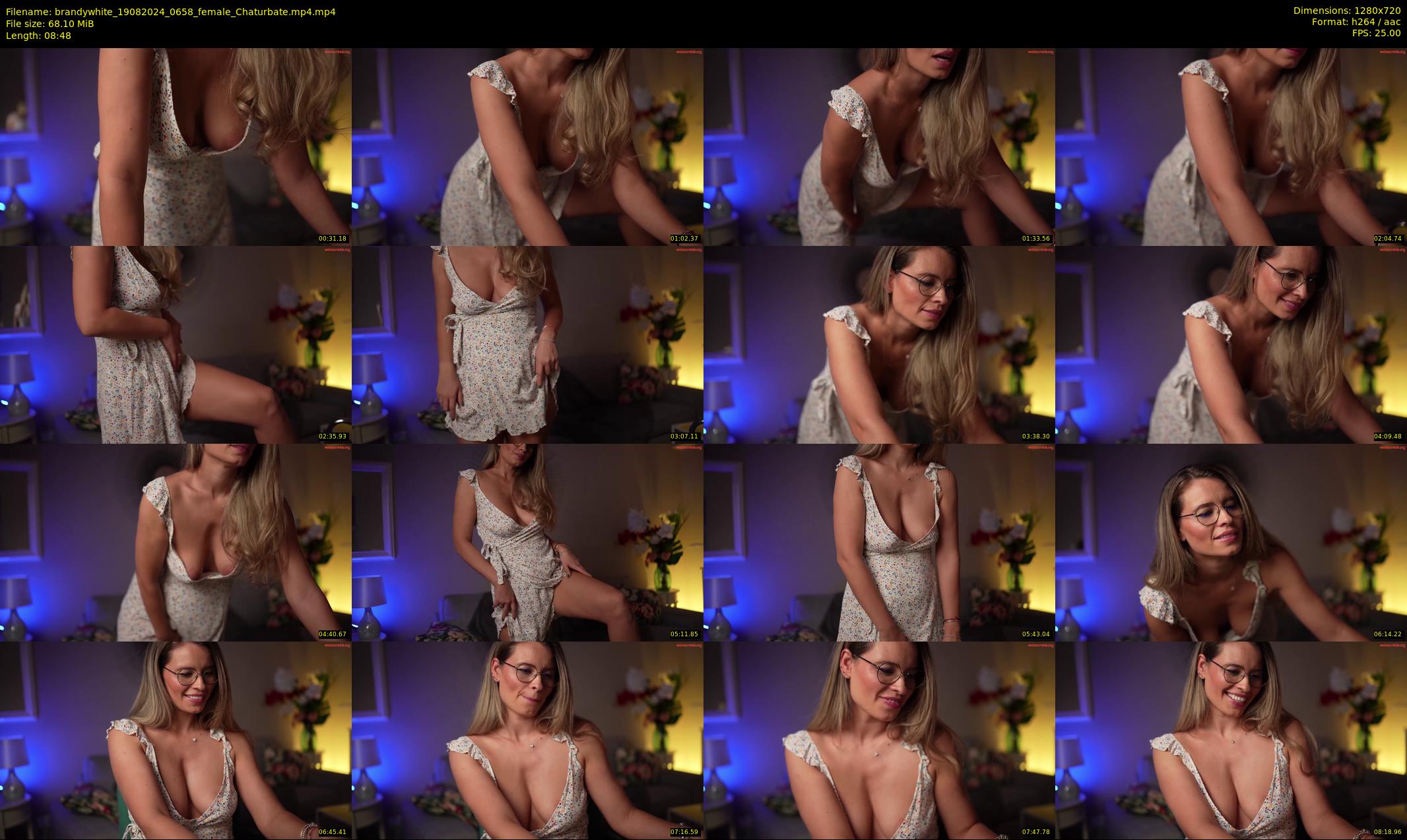 brandywhite — 9 minute Chaturbate female cam show recording, 720p, Aug 19, 2024