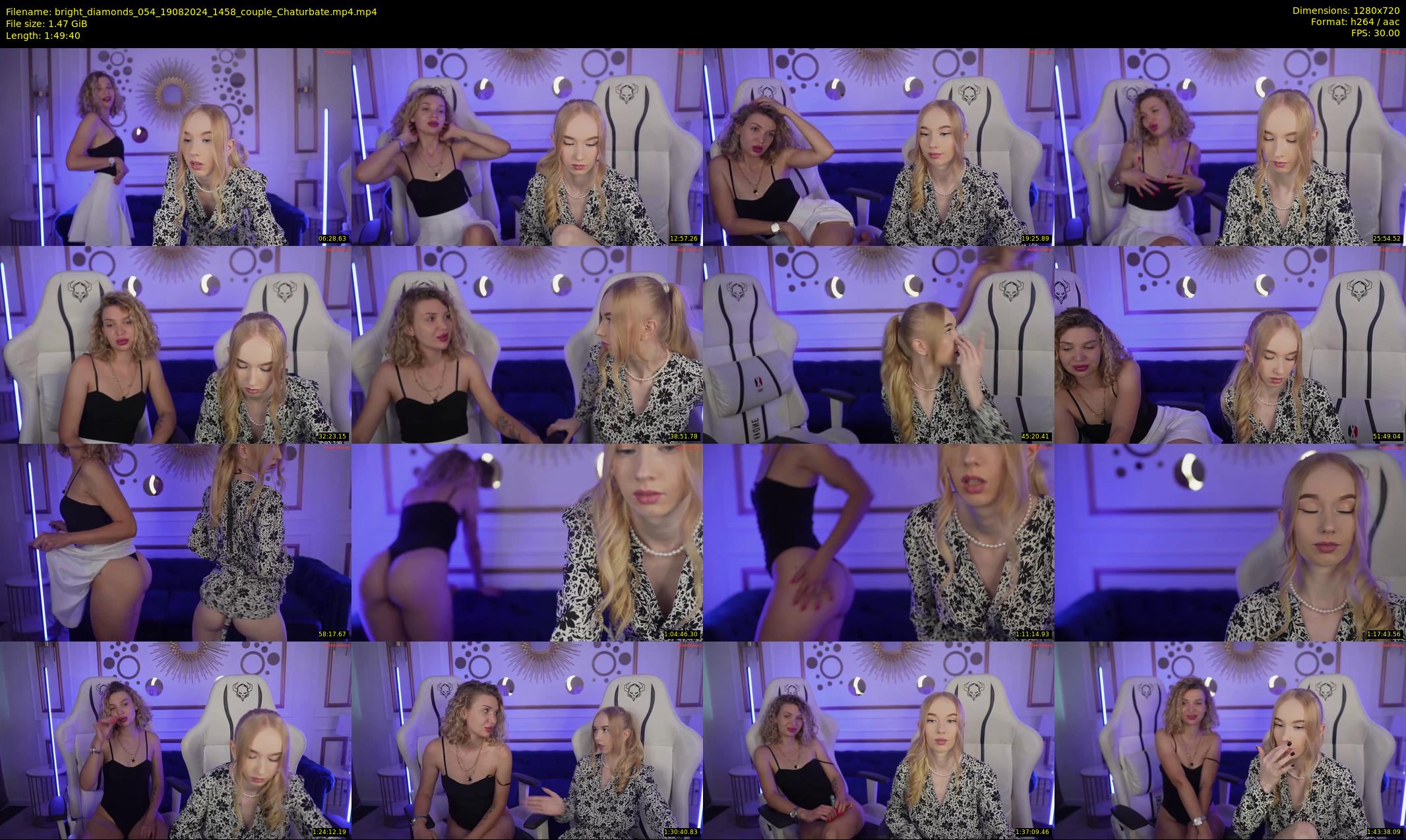 bright_diamonds_054 — 110 minute Chaturbate couple cam show recording, 720p, Aug 19, 2024