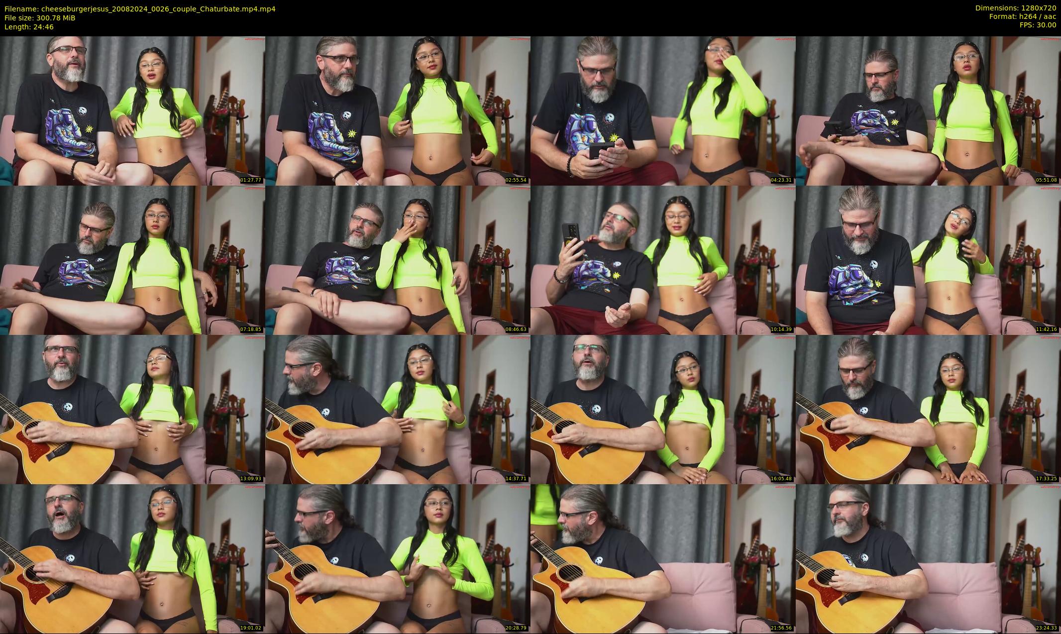 cheeseburgerjesus — 25 minute Chaturbate couple cam show recording, 720p, Aug 20, 2024