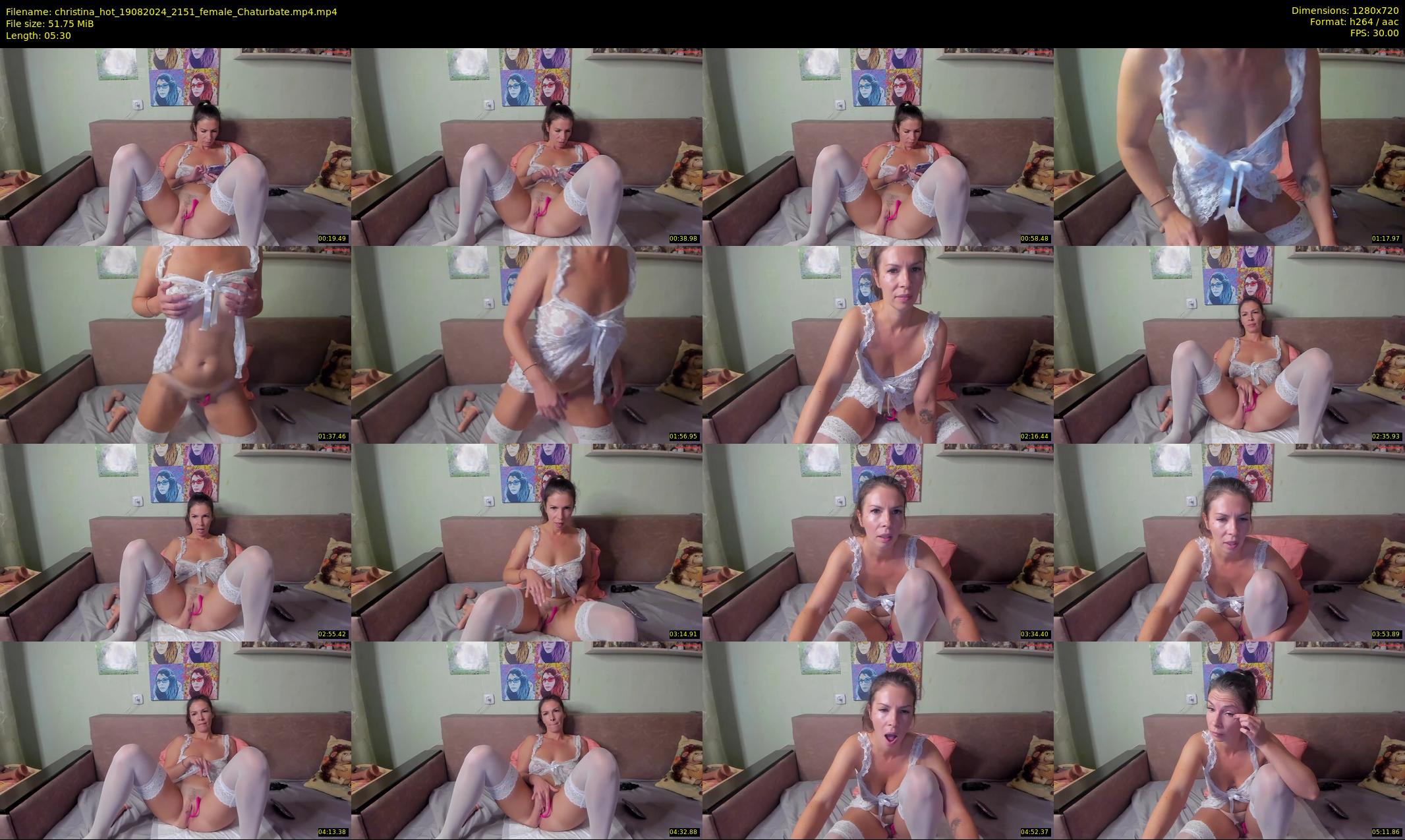 christina_hot — 6 minute Chaturbate female cam show recording, 720p, Aug 19, 2024