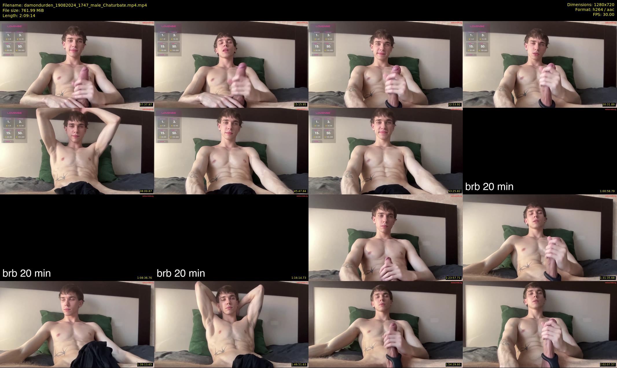 damondurden — 130 minute Chaturbate male cam show recording, 720p, Aug 19, 2024