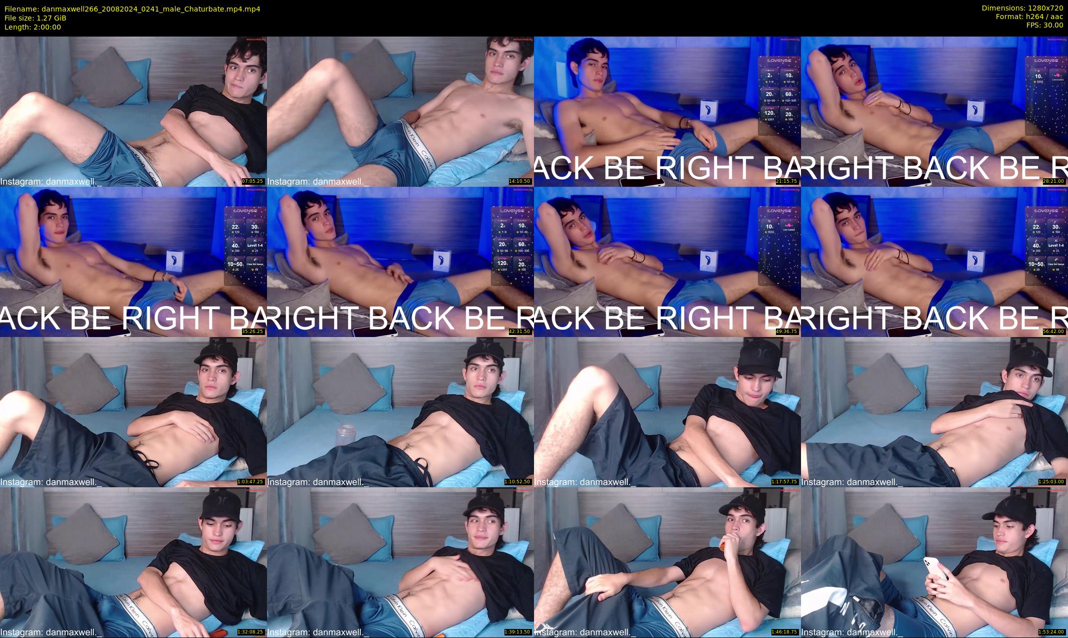 danmaxwell266 — 120 minute Chaturbate male cam show recording, 720p, Aug 20, 2024