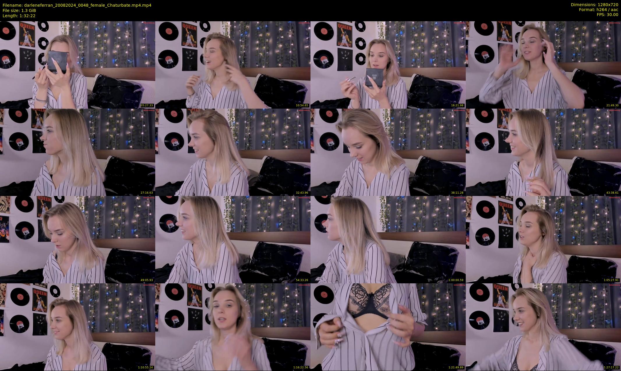 darleneferran — 93 minute Chaturbate female cam show recording, 720p, Aug 20, 2024