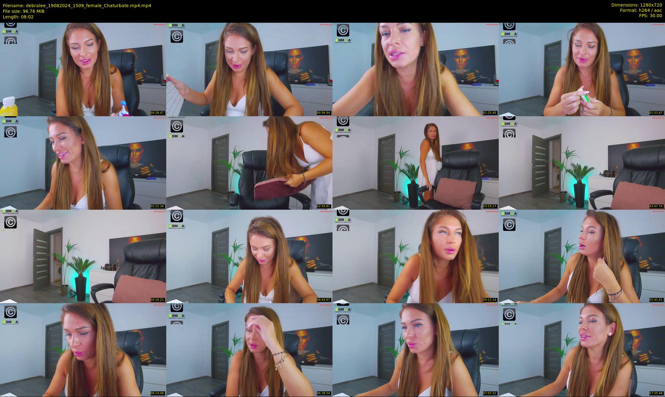 debralee — 9 minute Chaturbate female cam show recording, 720p, Aug 19, 2024