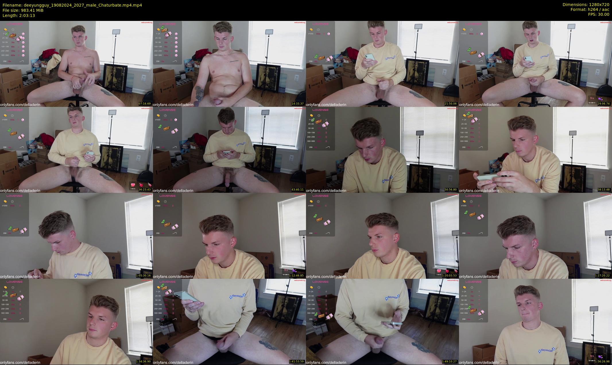 deeyungguy — 124 minute Chaturbate male cam show recording, 720p, Aug 19, 2024