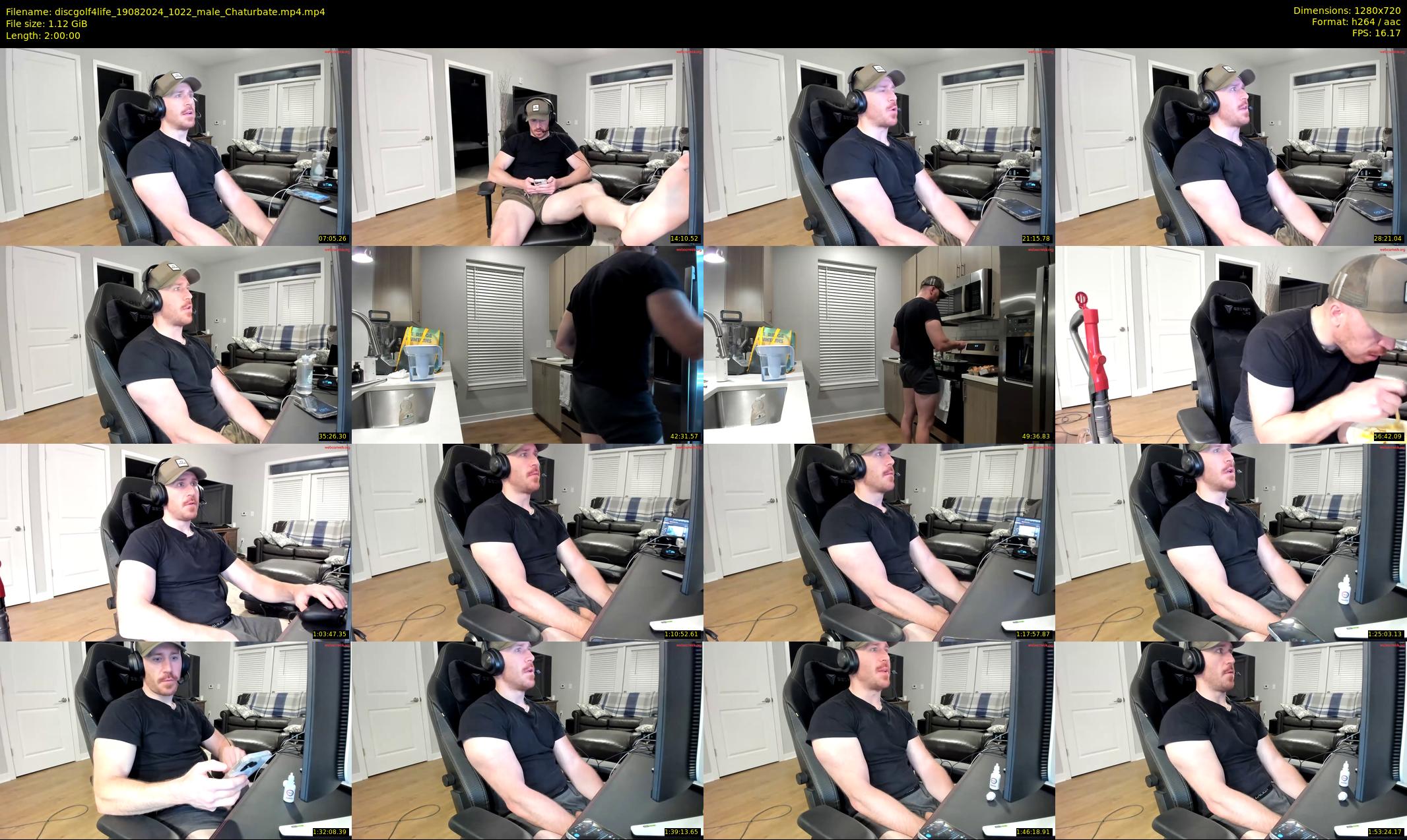discgolf4life — 120 minute Chaturbate male cam show recording, 720p, Aug 19, 2024