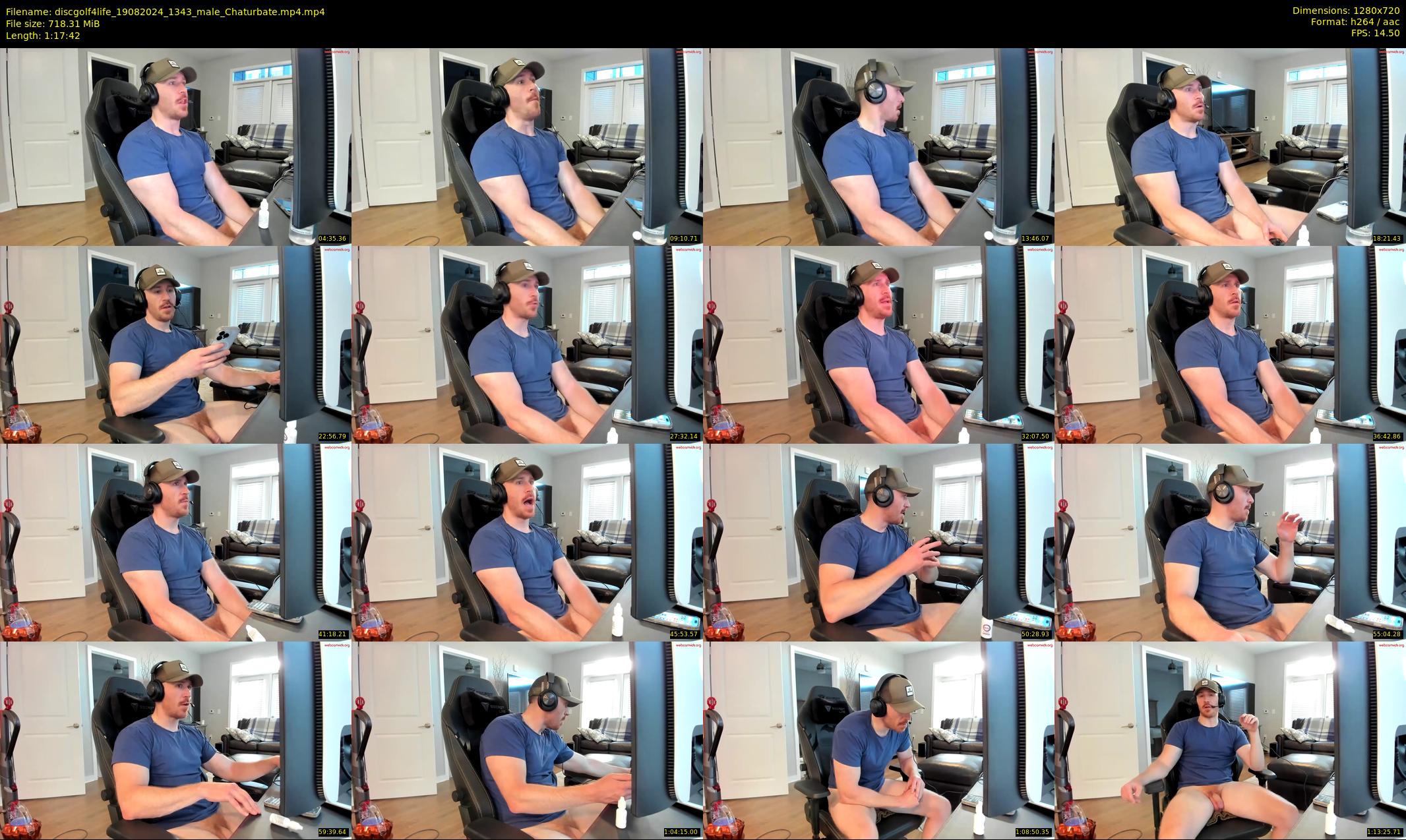 discgolf4life — 78 minute Chaturbate male cam show recording, 720p, Aug 19, 2024
