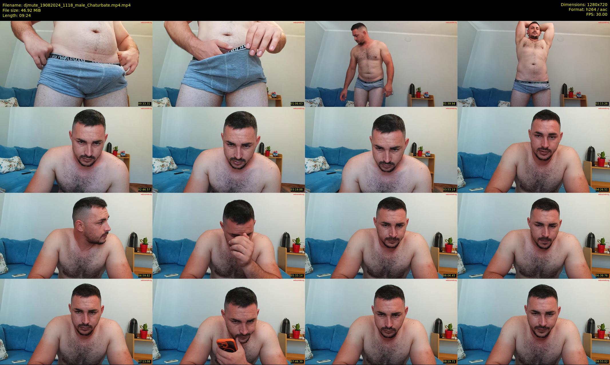 djmute — 10 minute Chaturbate male cam show recording, 720p, Aug 19, 2024
