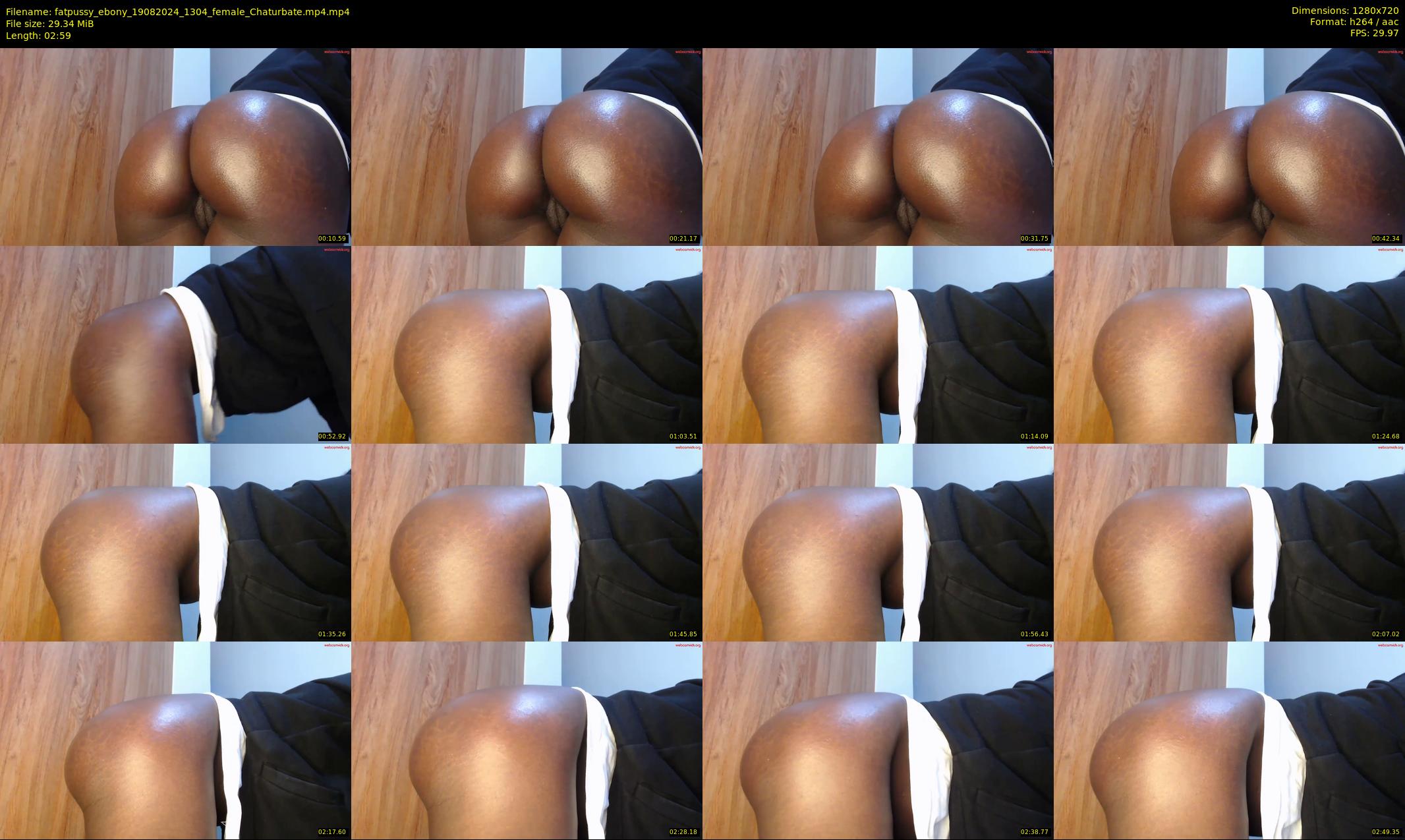 fatpussy_ebony — 3 minute Chaturbate female cam show recording, 720p, Aug 19, 2024