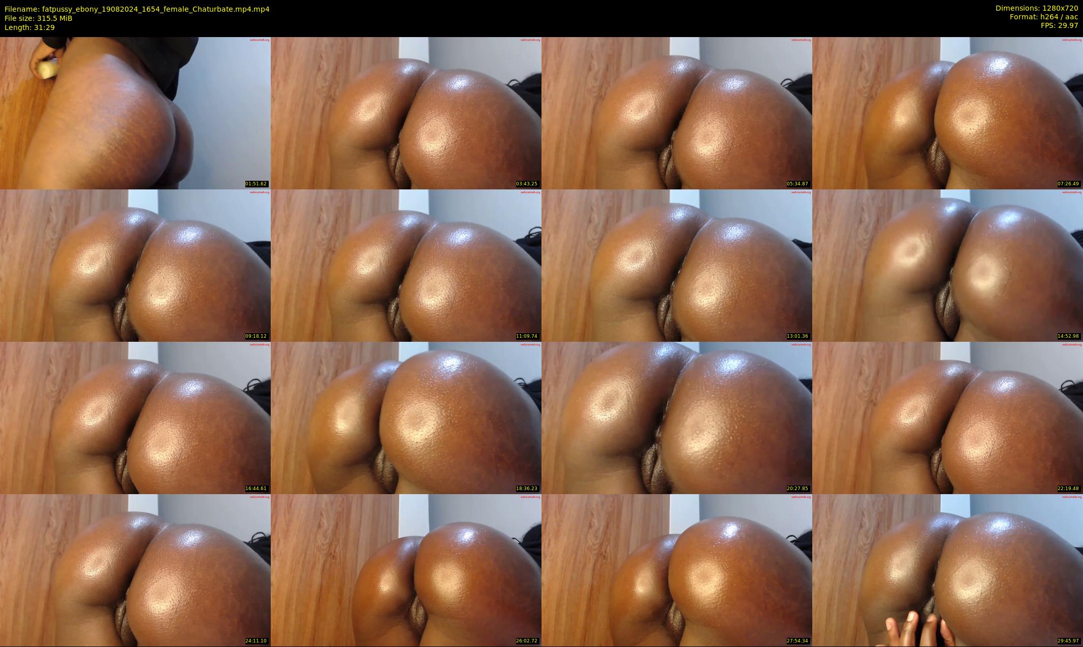 fatpussy_ebony — 32 minute Chaturbate female cam show recording, 720p, Aug 19, 2024